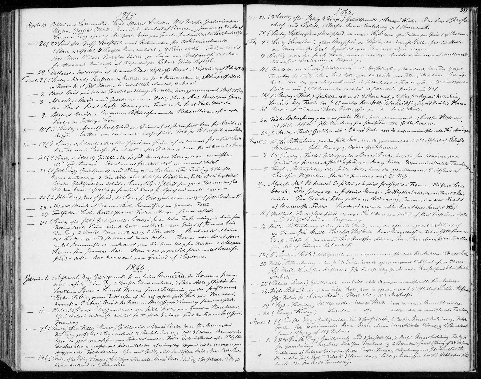 Ministerialprotokoller, klokkerbøker og fødselsregistre - Møre og Romsdal, SAT/A-1454/565/L0748: Parish register (official) no. 565A02, 1845-1872, p. 339