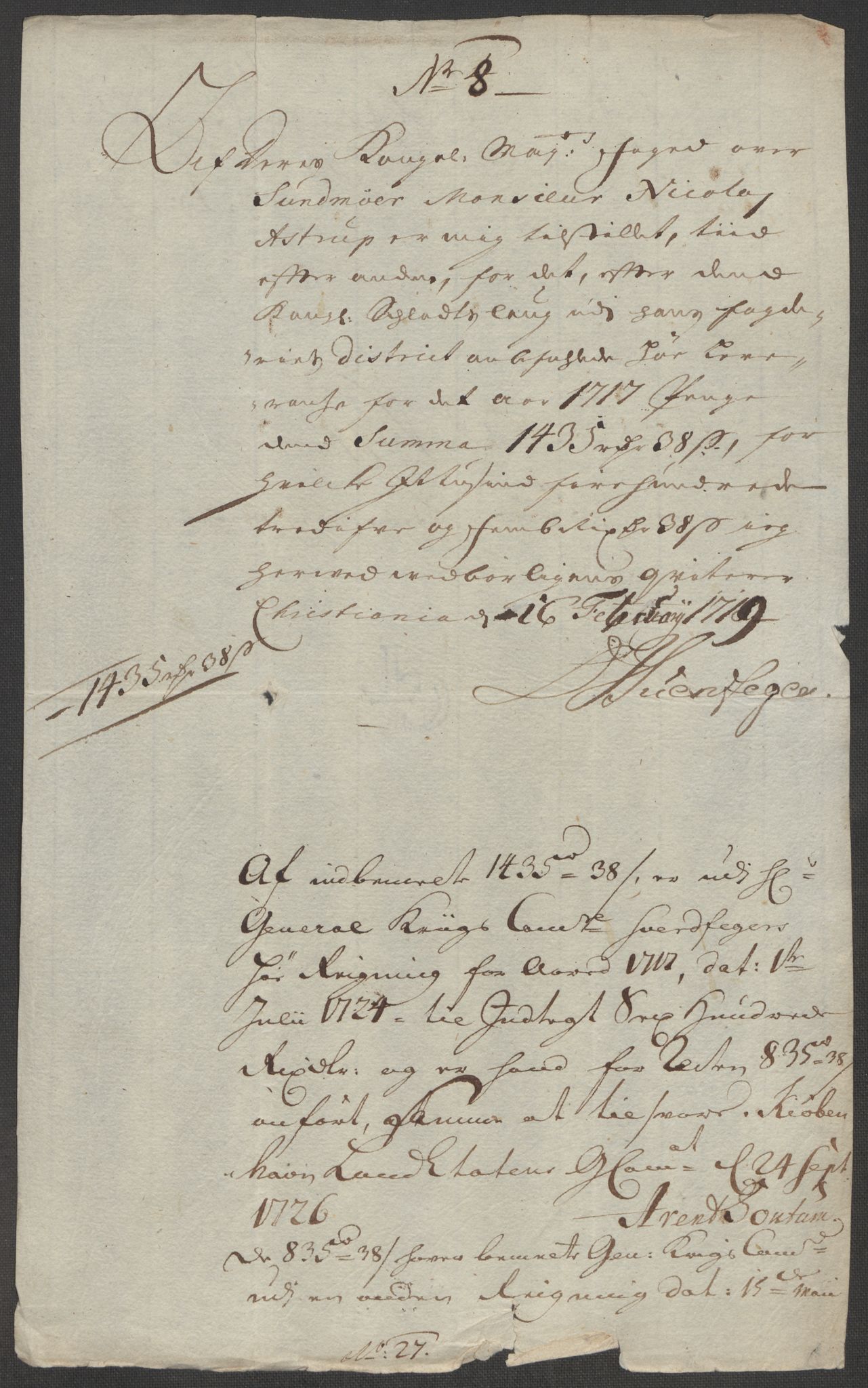 Rentekammeret inntil 1814, Reviderte regnskaper, Fogderegnskap, AV/RA-EA-4092/R54/L3569: Fogderegnskap Sunnmøre, 1717, p. 330