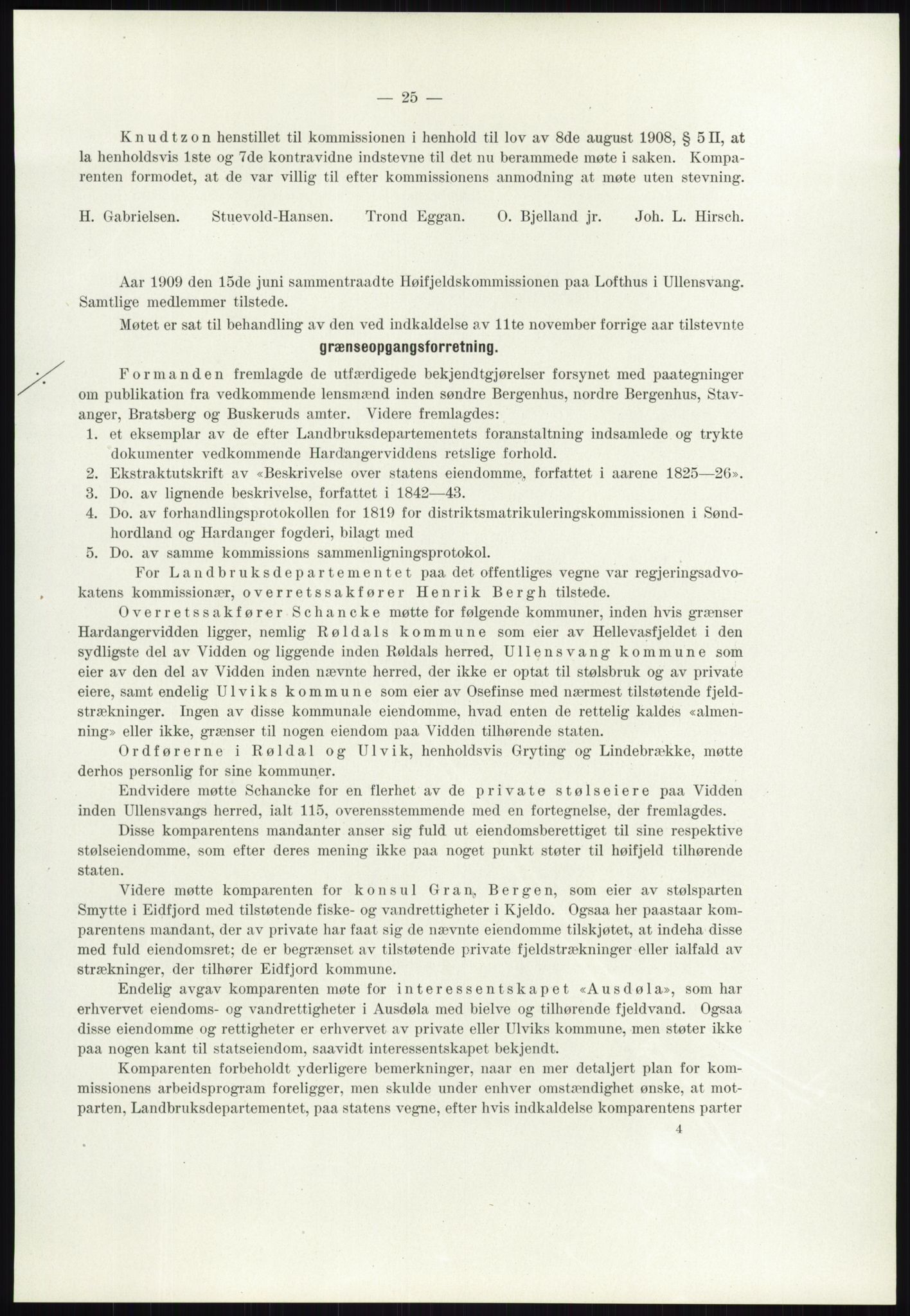 Høyfjellskommisjonen, AV/RA-S-1546/X/Xa/L0001: Nr. 1-33, 1909-1953, p. 35