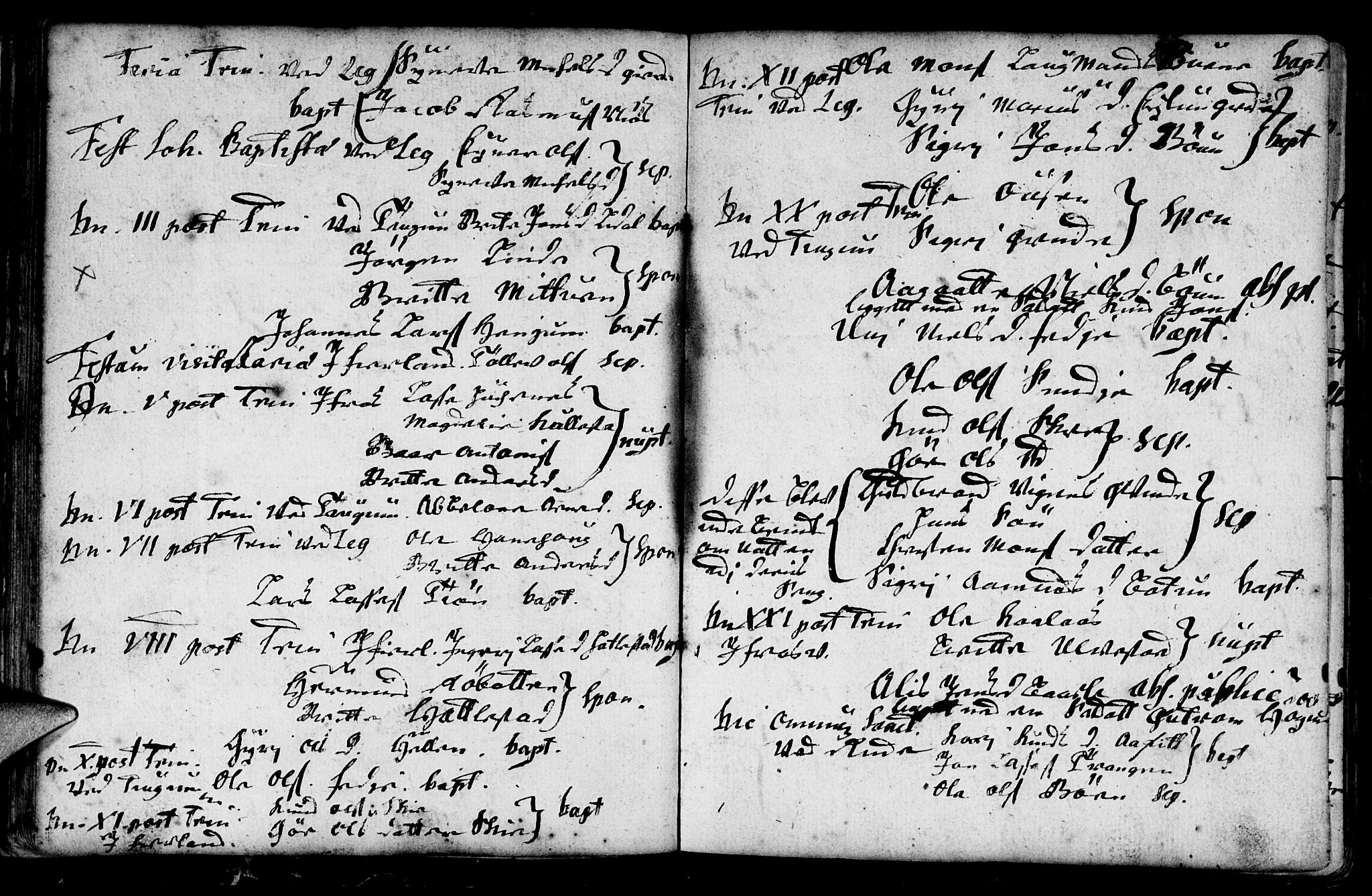 Leikanger sokneprestembete, AV/SAB-A-81001: Parish register (official) no. A 1, 1690-1734, p. 34