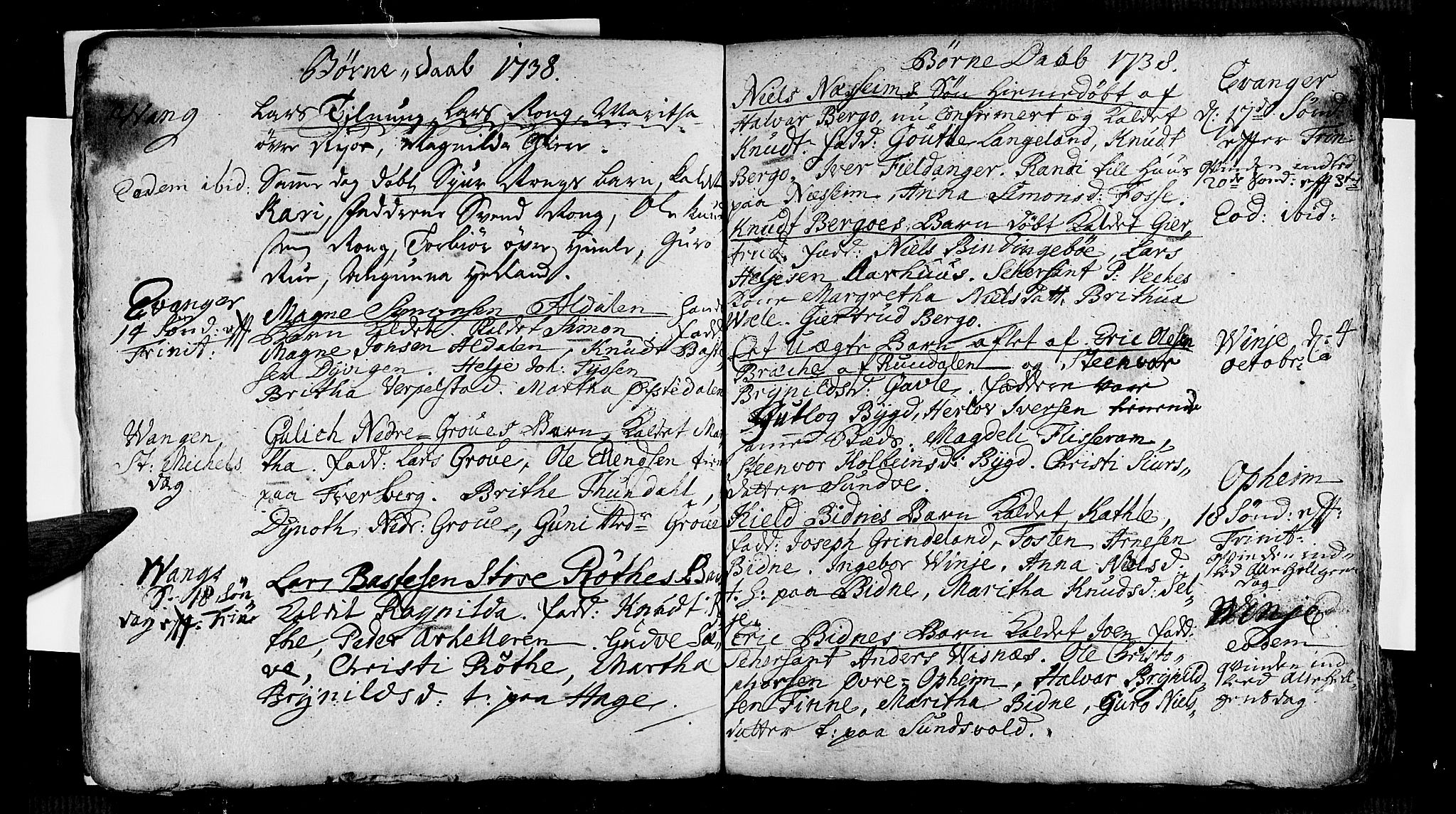 Voss sokneprestembete, AV/SAB-A-79001/H/Haa: Parish register (official) no. A 5, 1736-1743, p. 54