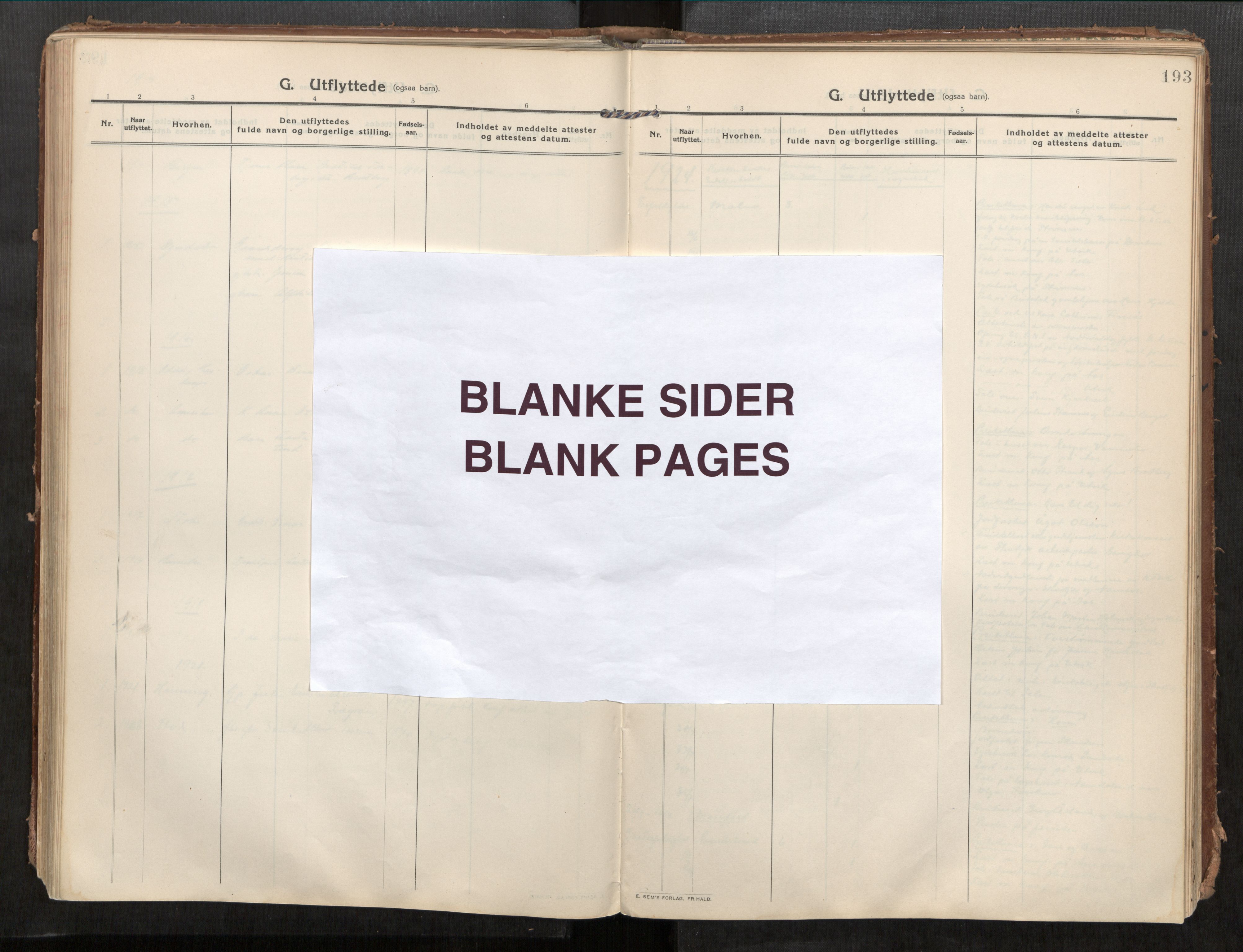 Beitstad sokneprestkontor, SAT/A-1162/I/I1/I1a/L0001: Parish register (official) no. 1, 1912-1927, p. 193