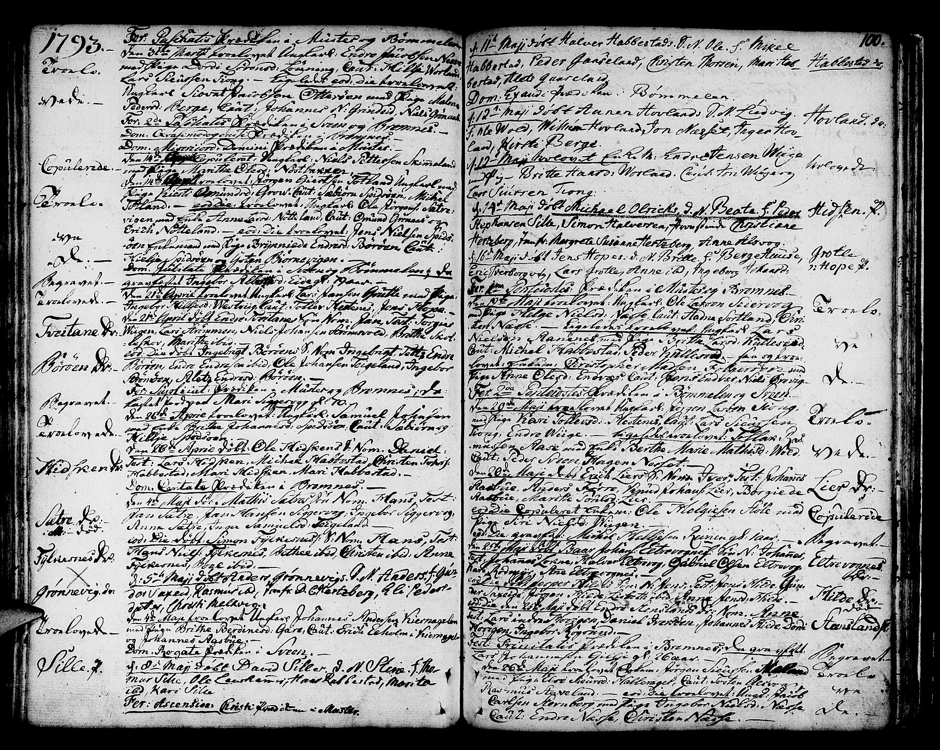 Finnås sokneprestembete, AV/SAB-A-99925/H/Ha/Haa/Haaa/L0003: Parish register (official) no. A 3, 1765-1803, p. 100