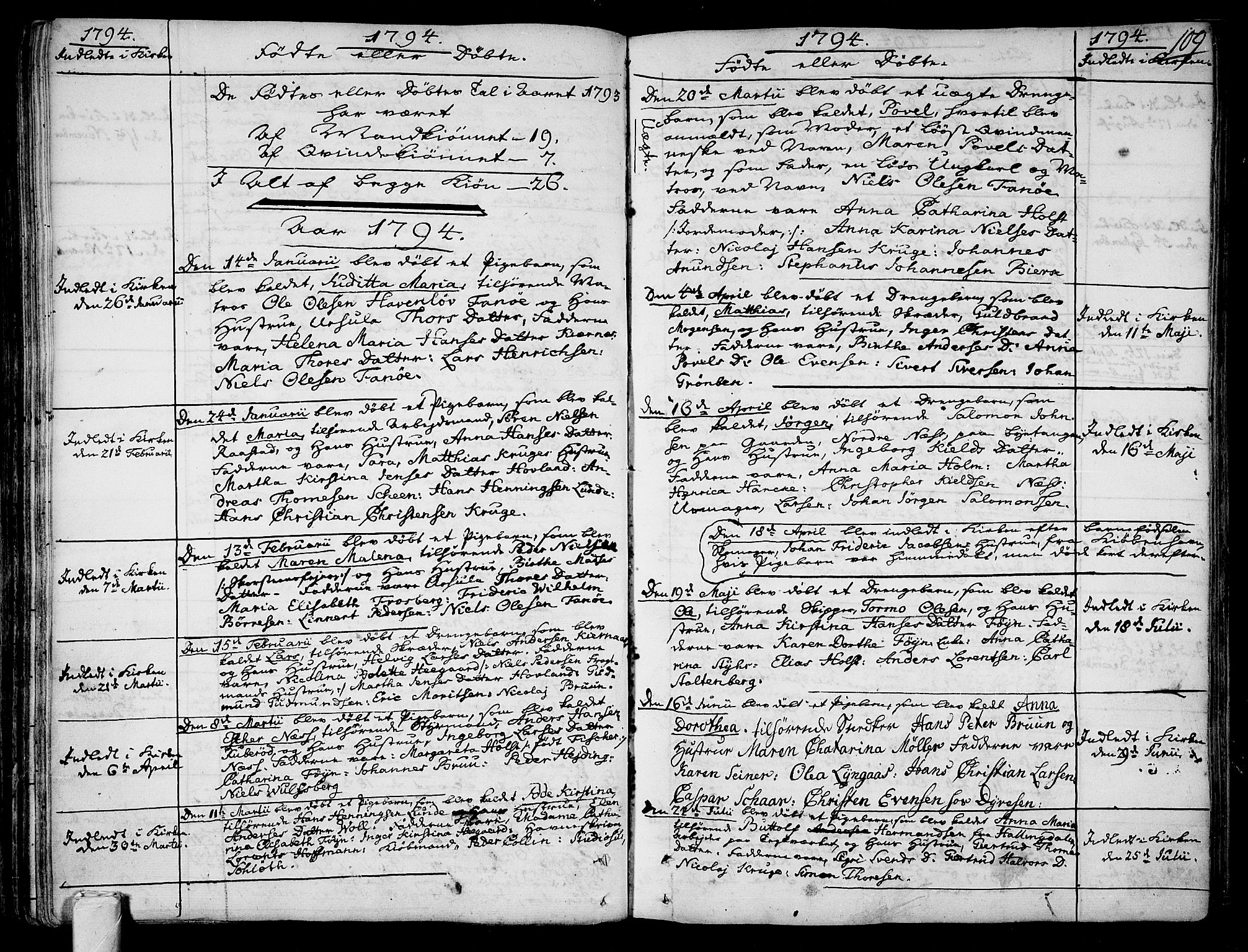 Tønsberg kirkebøker, AV/SAKO-A-330/F/Fa/L0002: Parish register (official) no. I 2, 1760-1796, p. 109