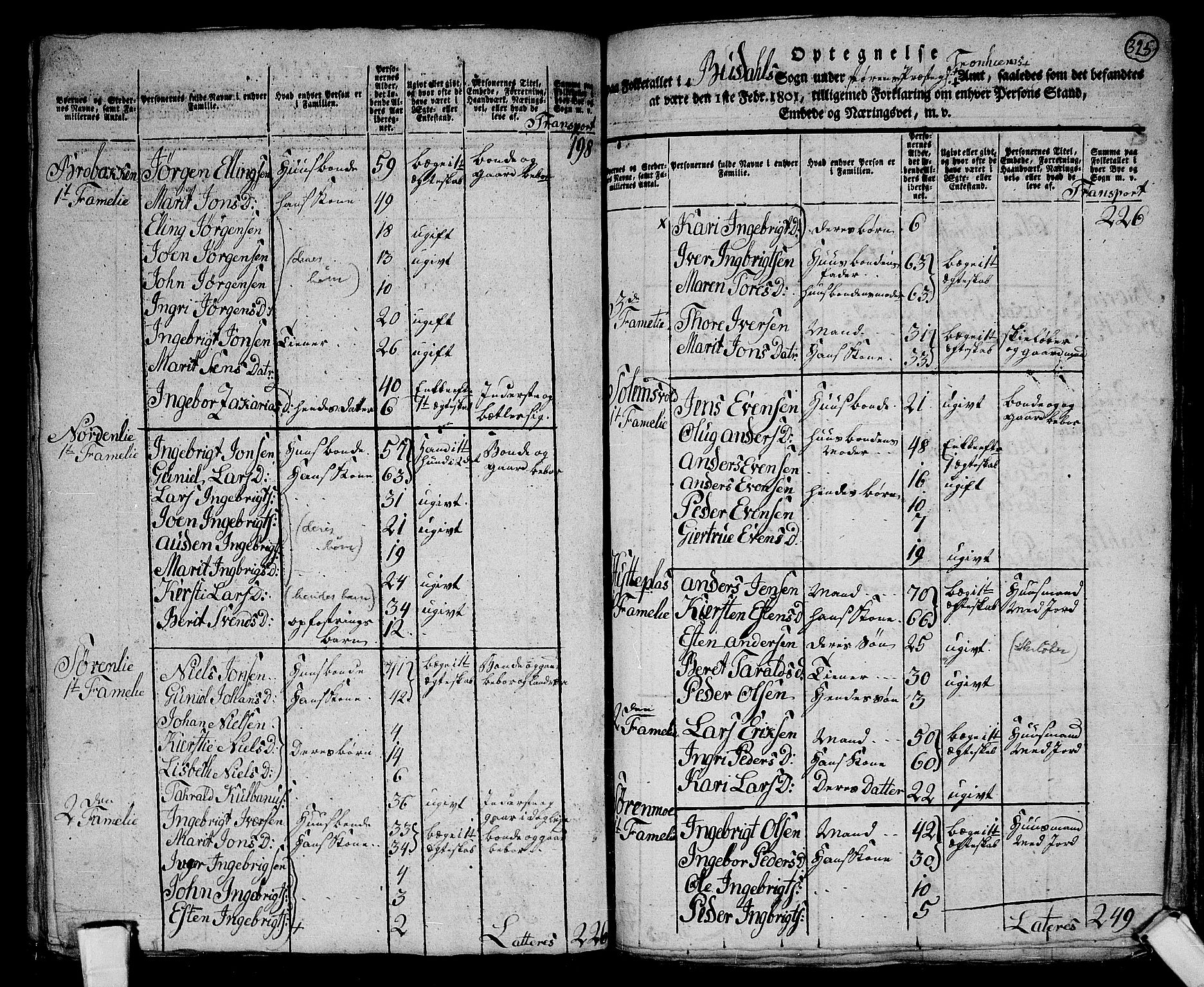 RA, 1801 census for 1648P Støren, 1801, p. 324b-325a