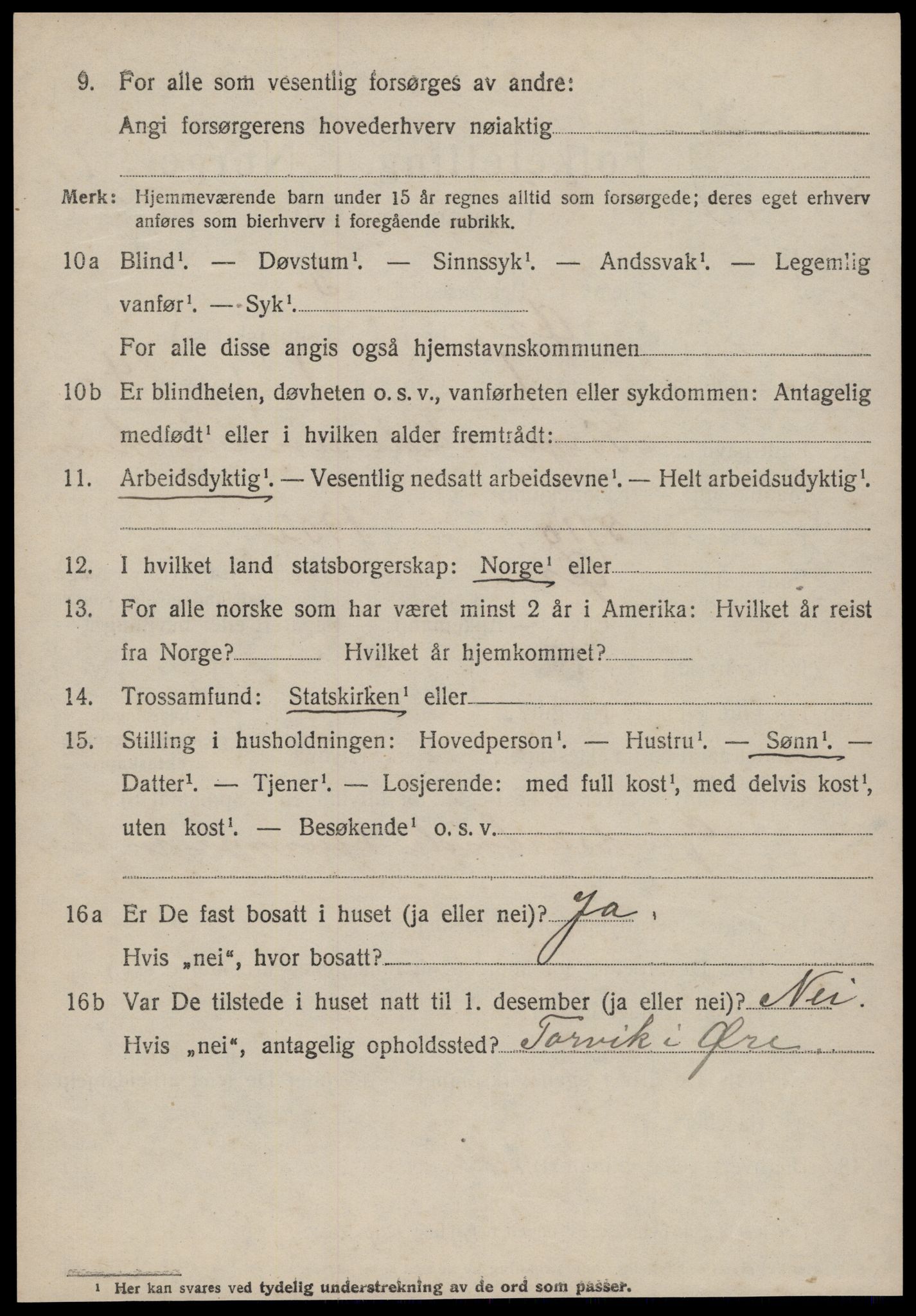 SAT, 1920 census for Øre, 1920, p. 700