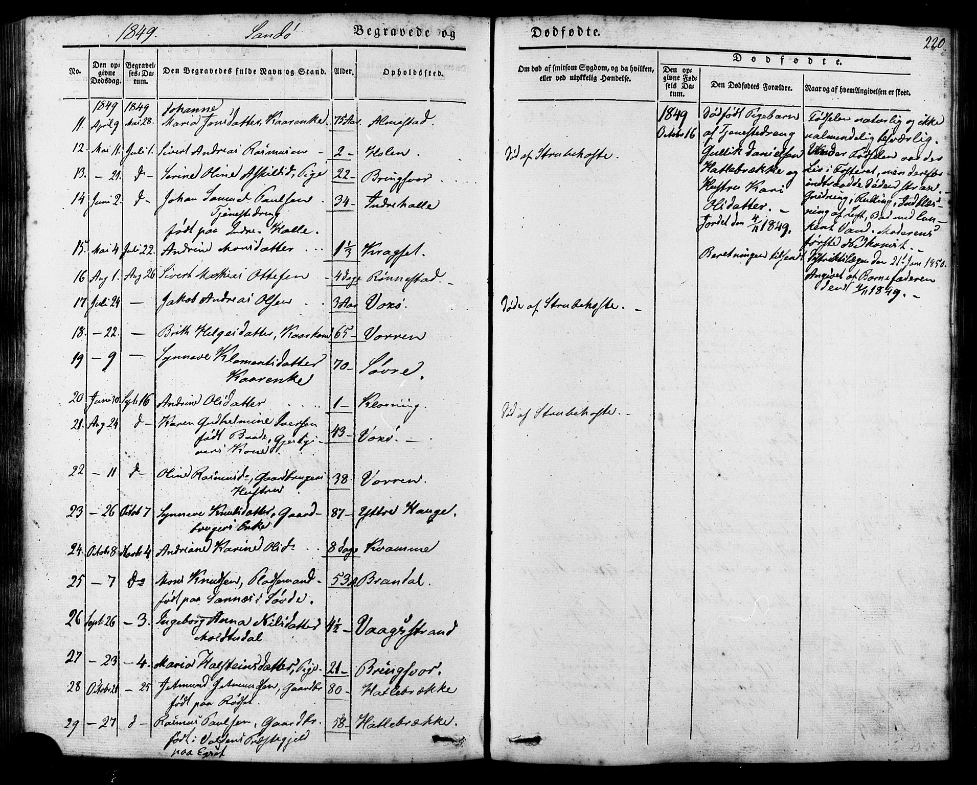 Ministerialprotokoller, klokkerbøker og fødselsregistre - Møre og Romsdal, AV/SAT-A-1454/503/L0034: Parish register (official) no. 503A02, 1841-1884, p. 220