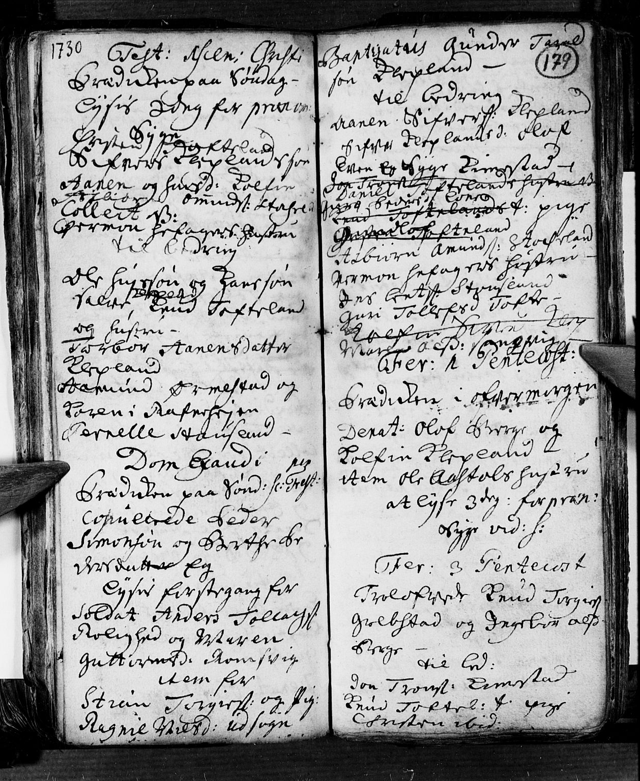 Søgne sokneprestkontor, AV/SAK-1111-0037/F/Fa/Fab/L0001: Parish register (official) no. A 1, 1716-1740, p. 179