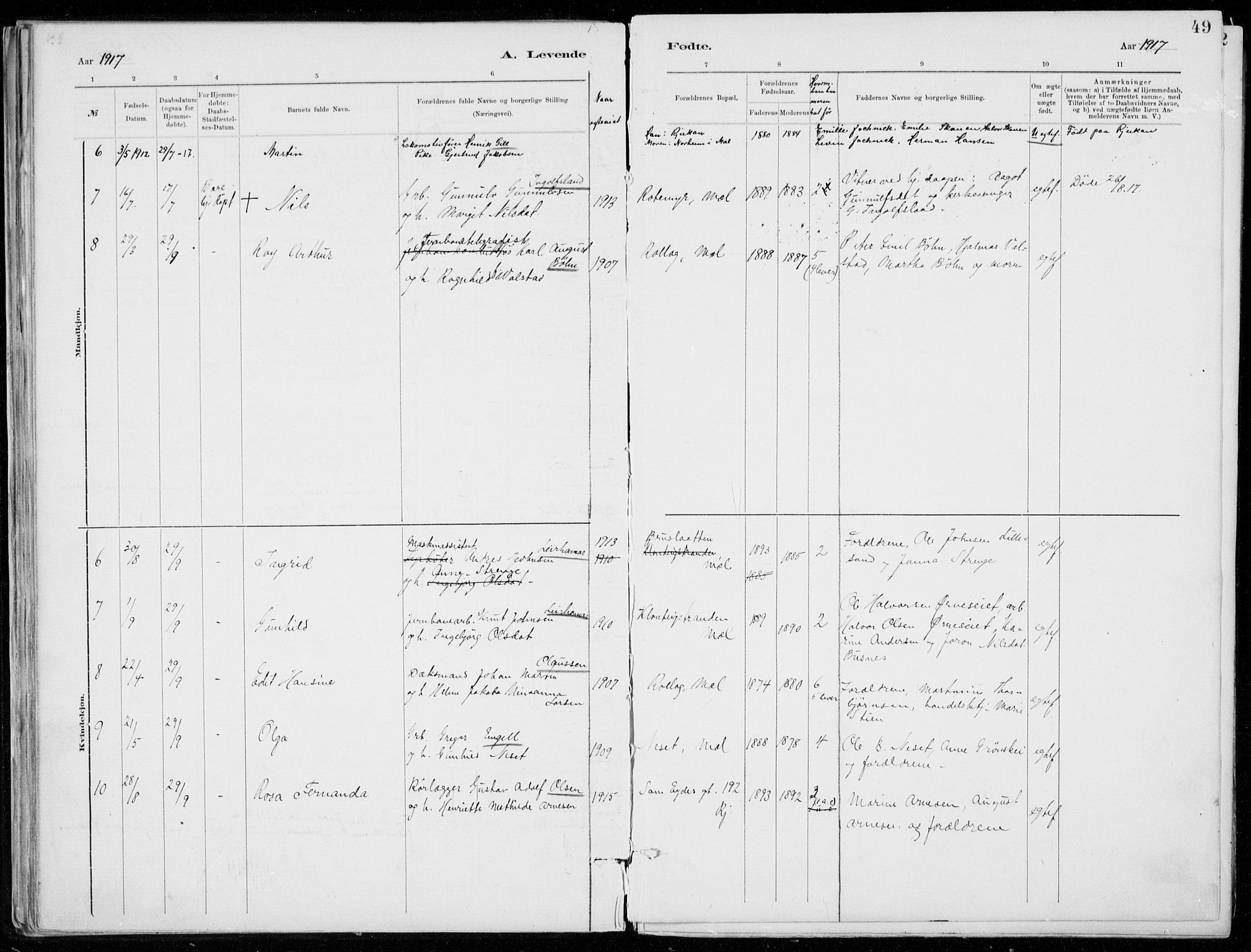 Tinn kirkebøker, AV/SAKO-A-308/F/Fb/L0002: Parish register (official) no. II 2, 1878-1917, p. 49