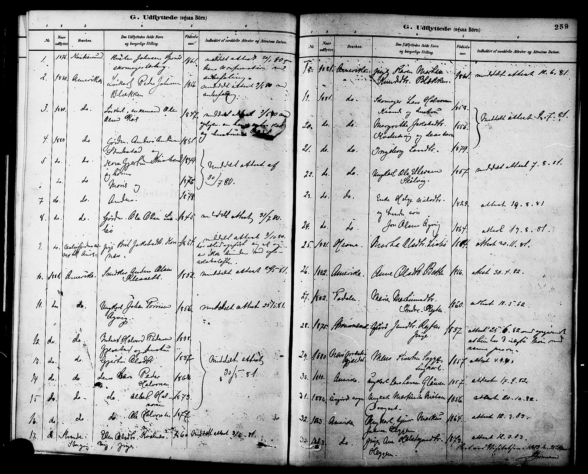 Ministerialprotokoller, klokkerbøker og fødselsregistre - Møre og Romsdal, AV/SAT-A-1454/576/L0885: Parish register (official) no. 576A03, 1880-1898, p. 259