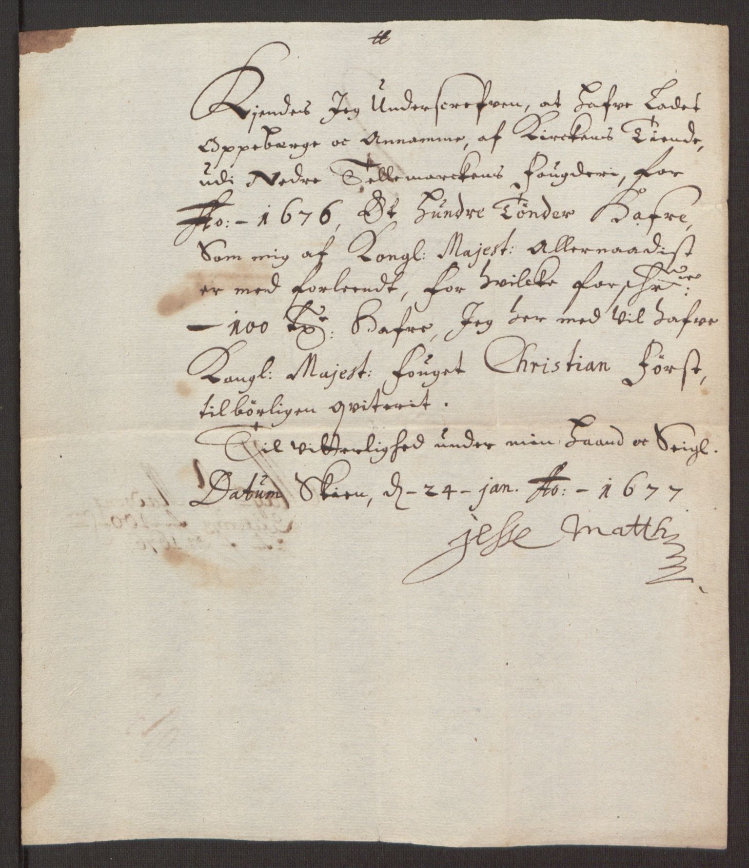 Rentekammeret inntil 1814, Reviderte regnskaper, Fogderegnskap, AV/RA-EA-4092/R35/L2066: Fogderegnskap Øvre og Nedre Telemark, 1676, p. 224