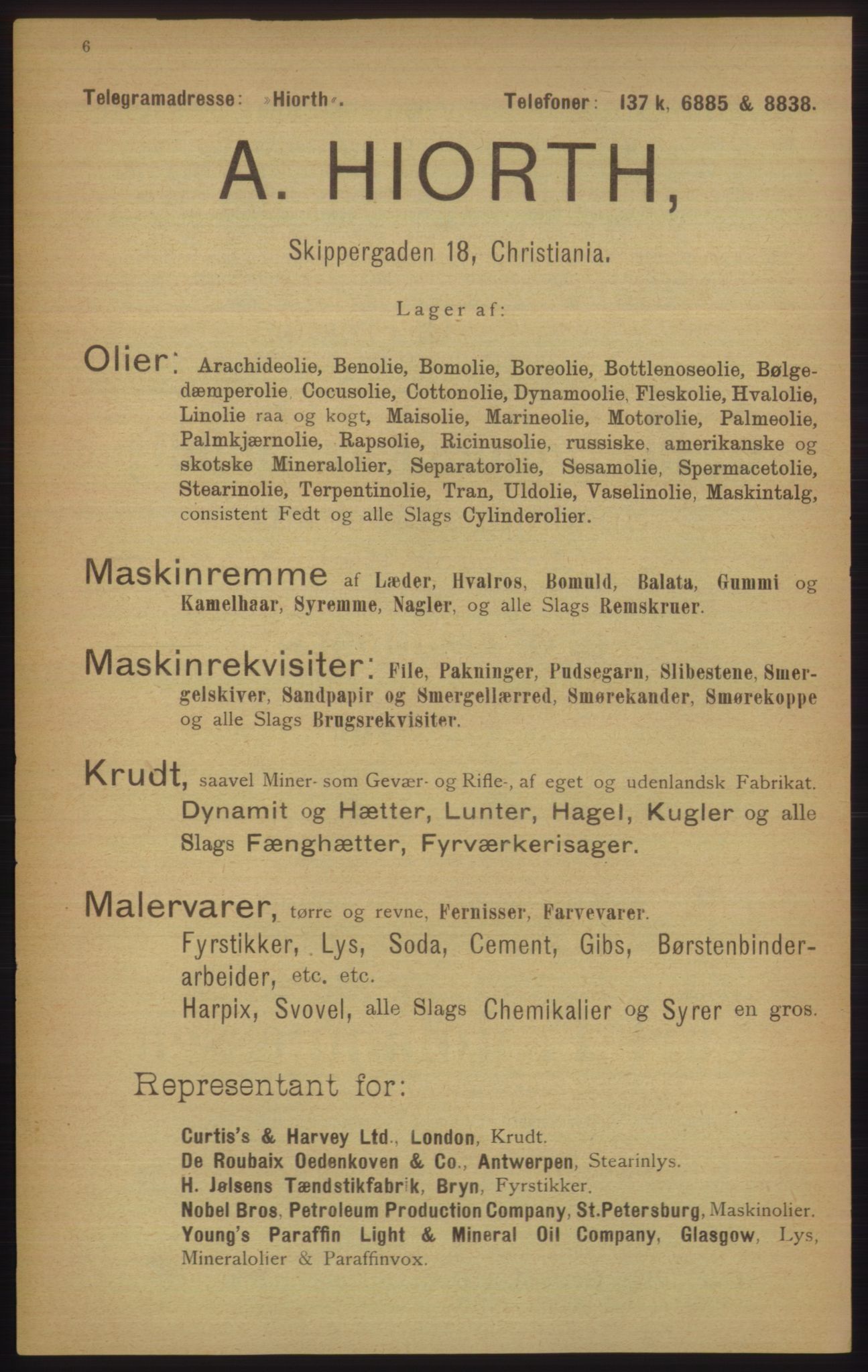 Kristiania/Oslo adressebok, PUBL/-, 1906, p. 6