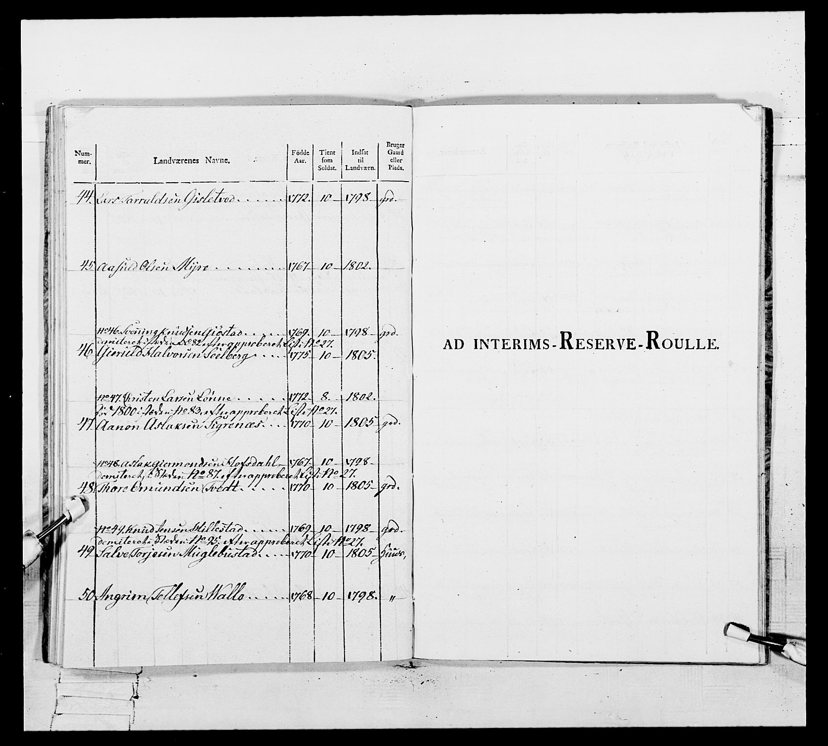 Generalitets- og kommissariatskollegiet, Det kongelige norske kommissariatskollegium, AV/RA-EA-5420/E/Eh/L0109: Vesterlenske nasjonale infanteriregiment, 1806, p. 303