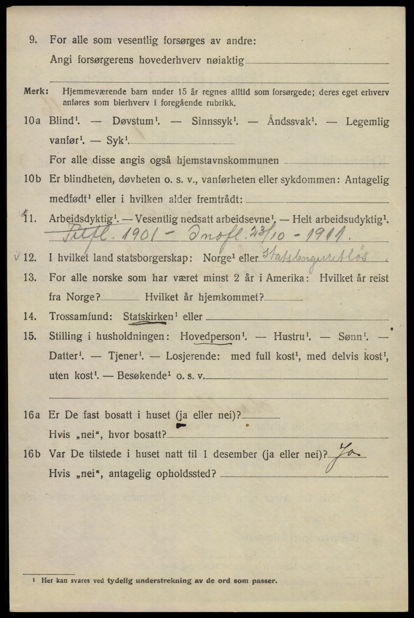 SAO, 1920 census for Kristiania, 1920, p. 159814