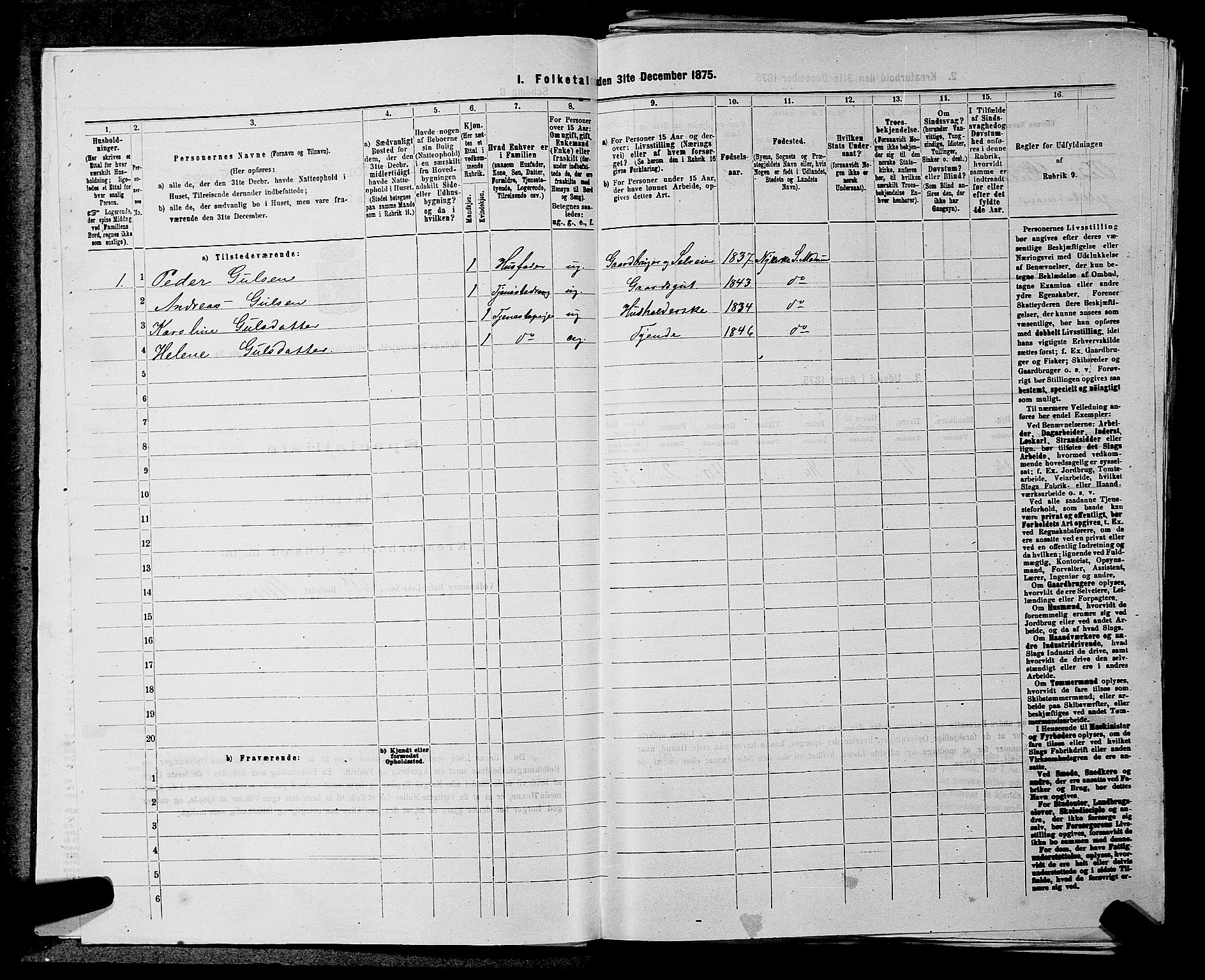 SAKO, 1875 census for 0623P Modum, 1875, p. 1794