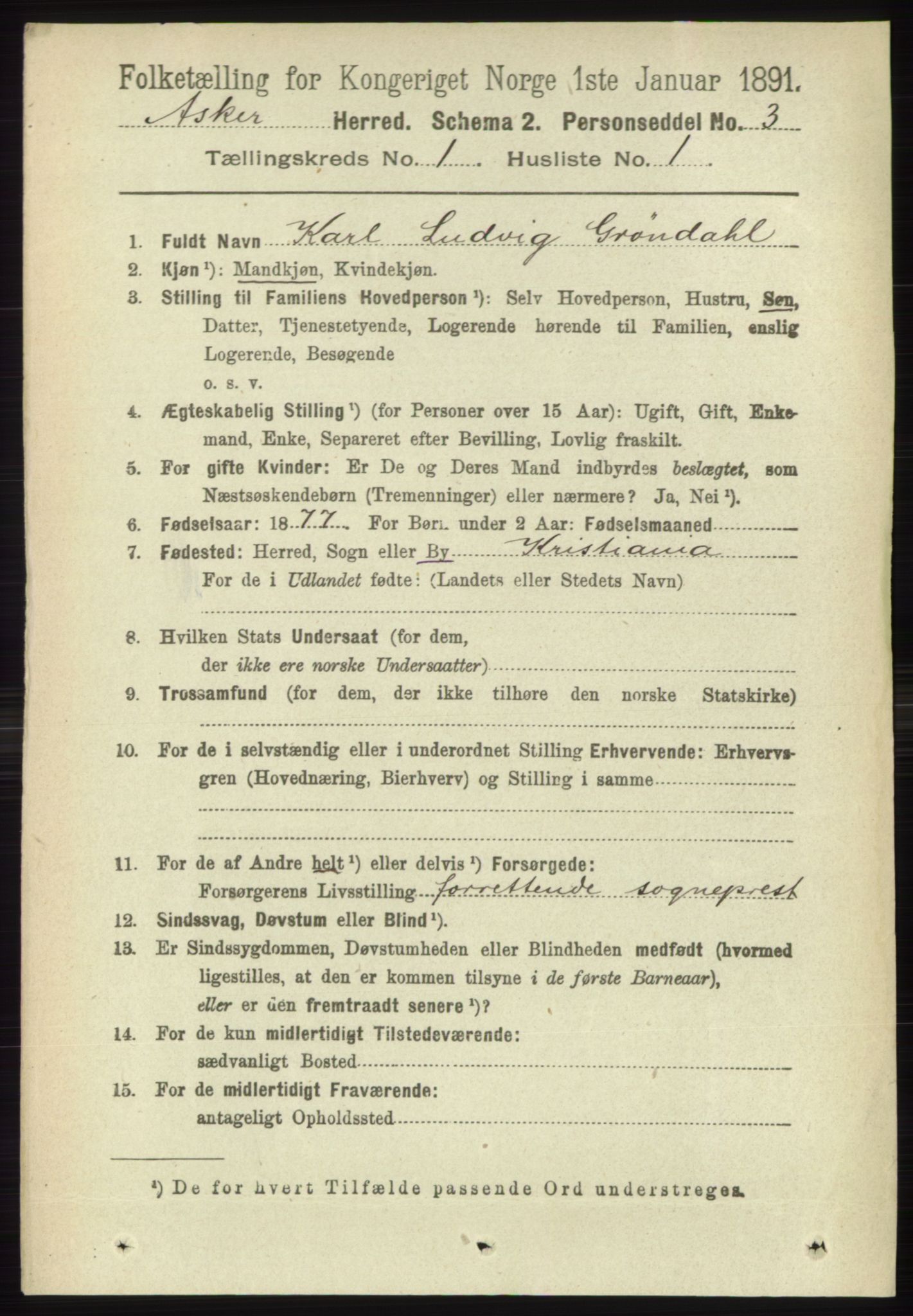 RA, 1891 census for 0220 Asker, 1891, p. 120