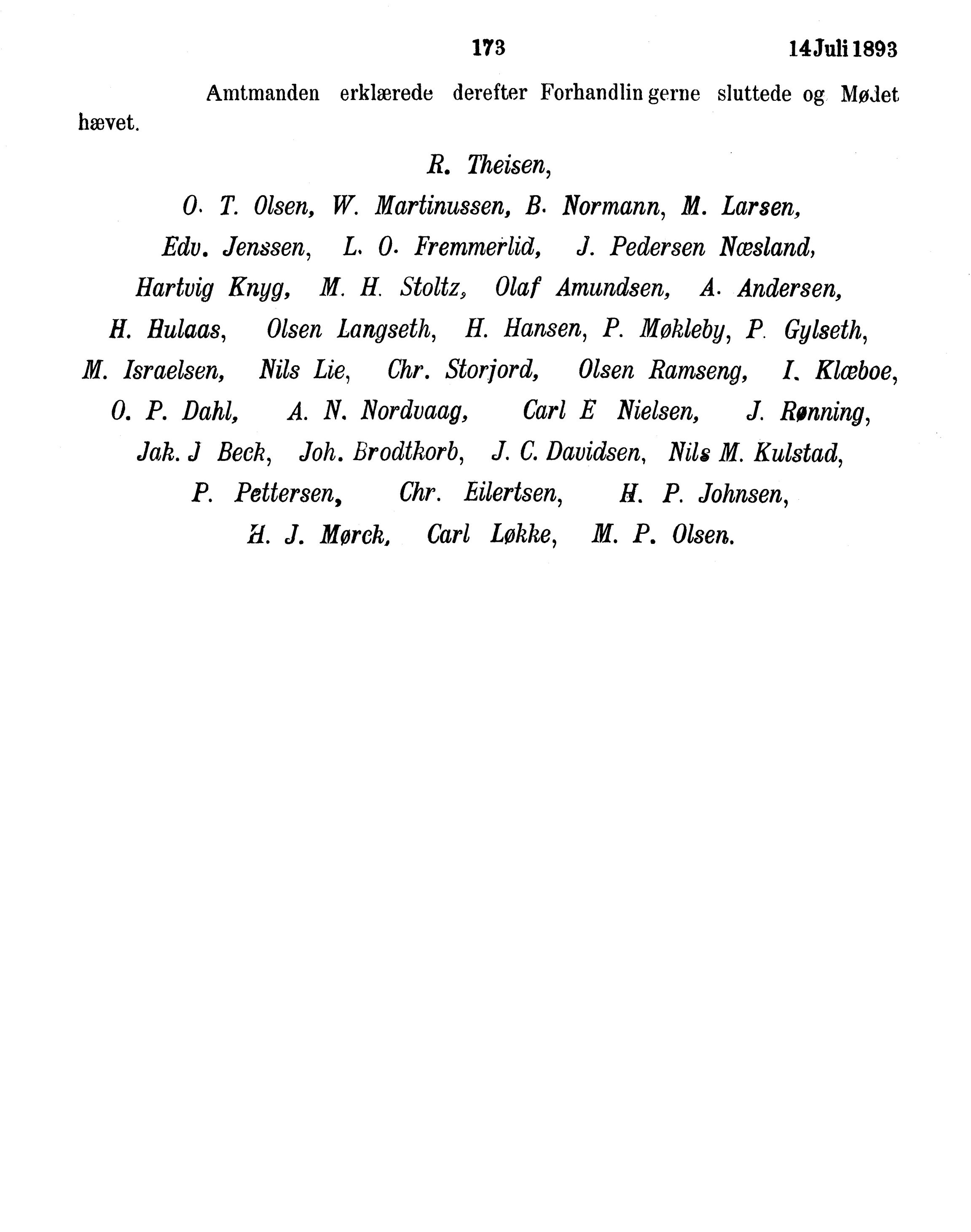 Nordland Fylkeskommune. Fylkestinget, AIN/NFK-17/176/A/Ac/L0016: Fylkestingsforhandlinger 1891-1893, 1891-1893