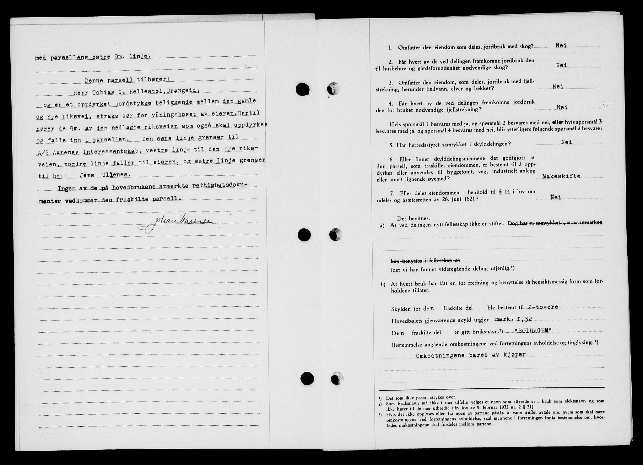 Flekkefjord sorenskriveri, AV/SAK-1221-0001/G/Gb/Gba/L0063: Mortgage book no. A-11, 1947-1948, Diary no: : 326/1948