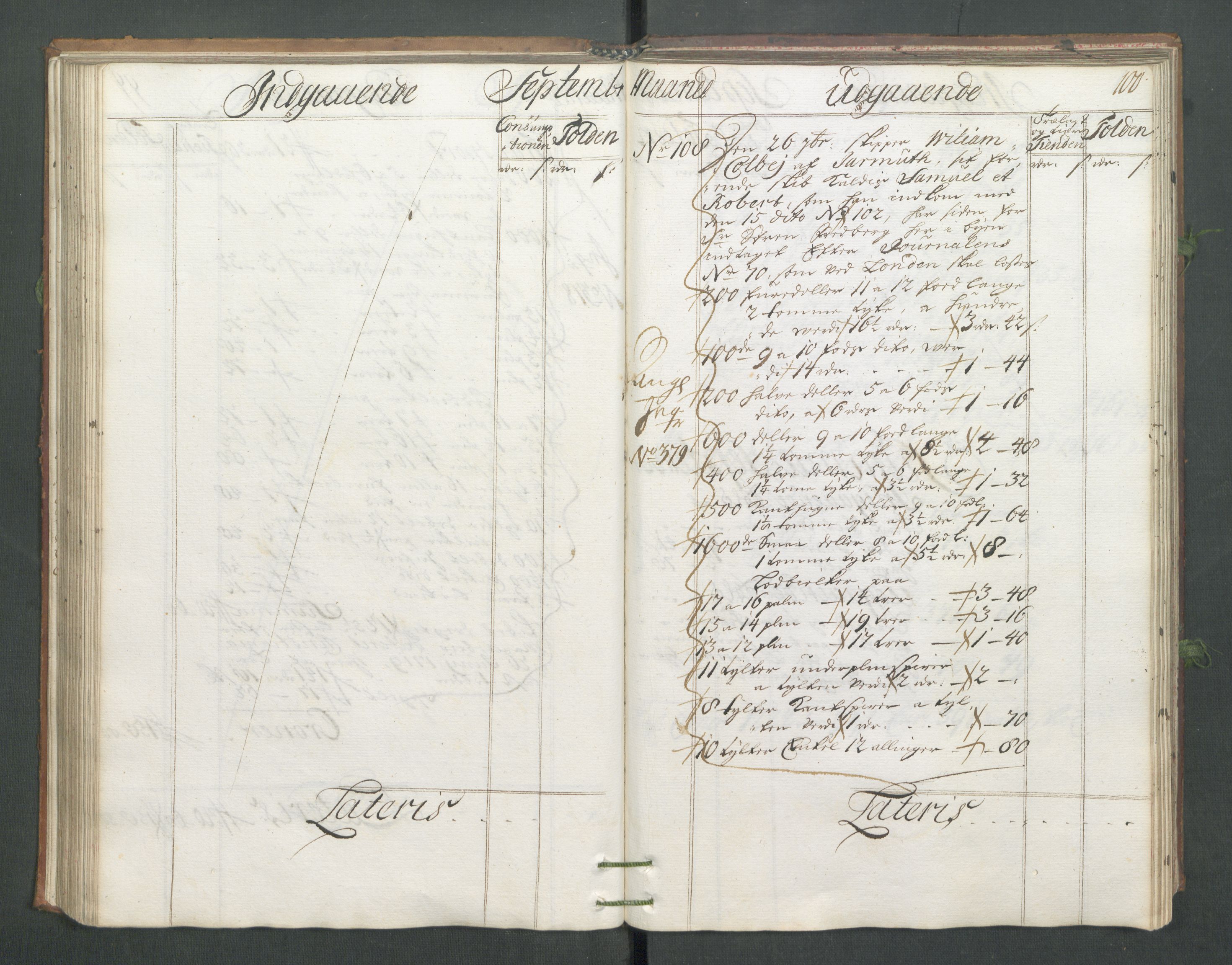 Generaltollkammeret, tollregnskaper, AV/RA-EA-5490/R02/L0006/0001: Tollregnskaper Fredrikstad / Hovedtollbok, 1731, p. 100