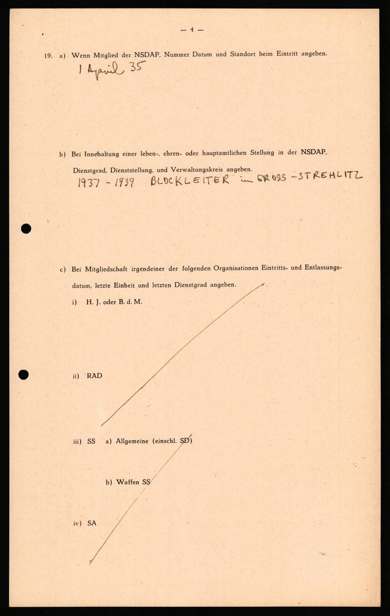 Forsvaret, Forsvarets overkommando II, AV/RA-RAFA-3915/D/Db/L0024: CI Questionaires. Tyske okkupasjonsstyrker i Norge. Tyskere., 1945-1946, p. 39