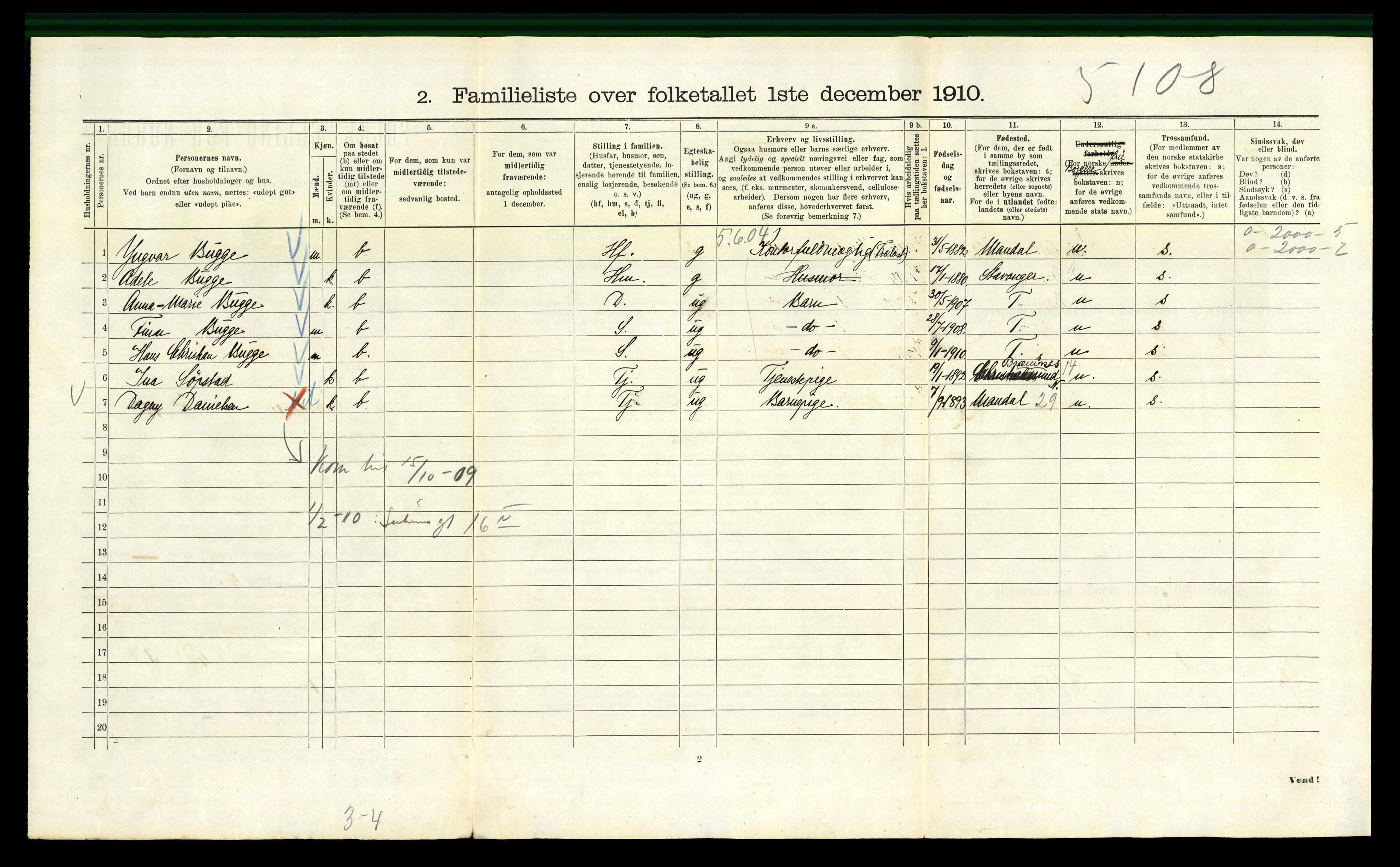 RA, 1910 census for Kristiania, 1910, p. 100494