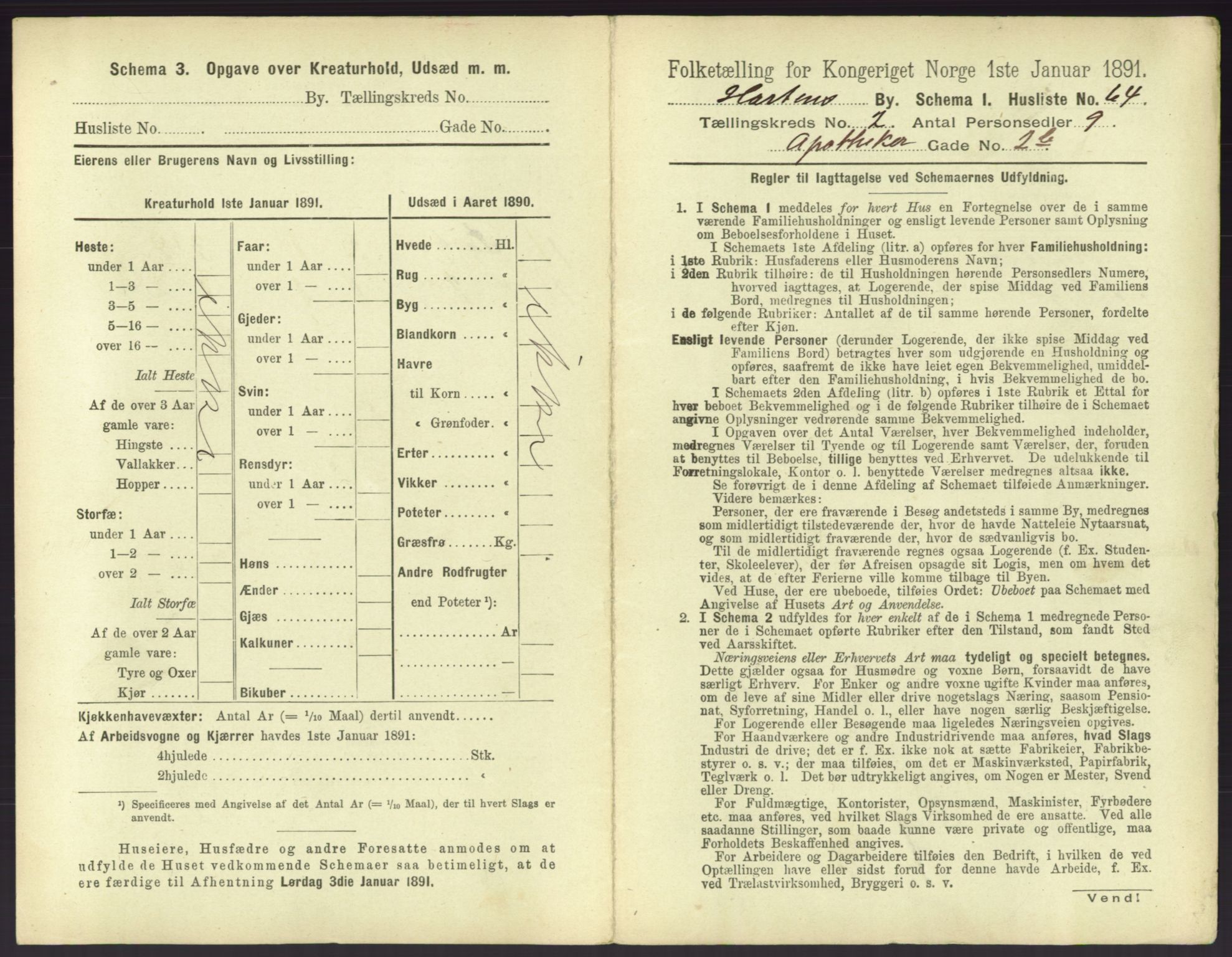 RA, 1891 census for 0703 Horten, 1891, p. 279