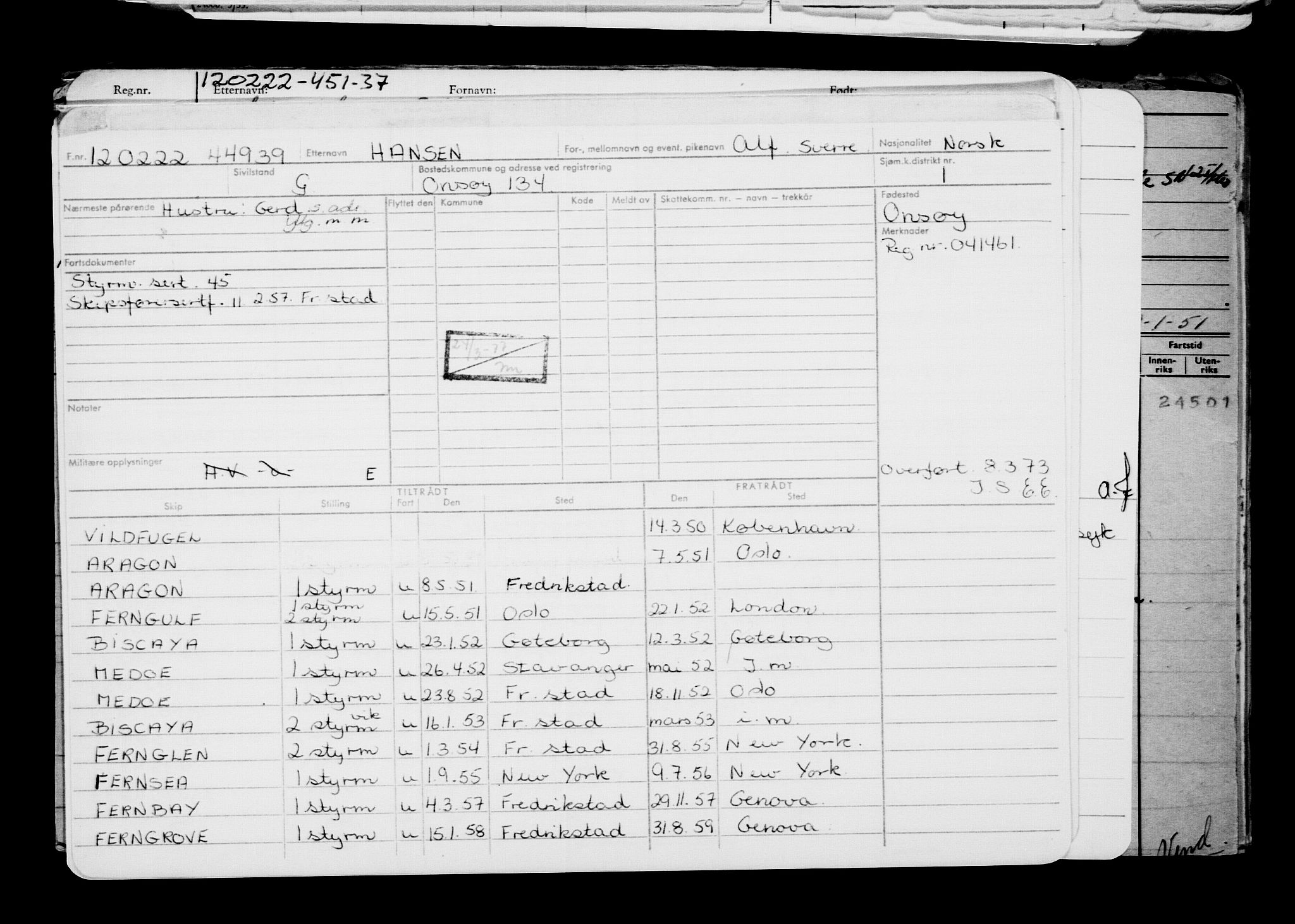 Direktoratet for sjømenn, AV/RA-S-3545/G/Gb/L0203: Hovedkort, 1922, p. 11