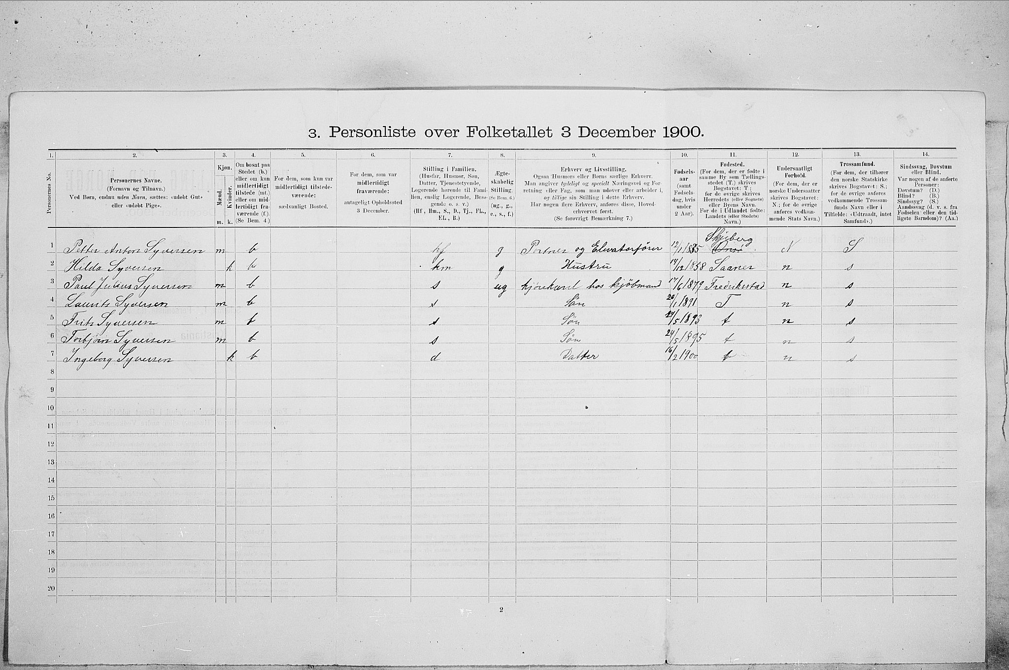 SAO, 1900 census for Kristiania, 1900, p. 68522