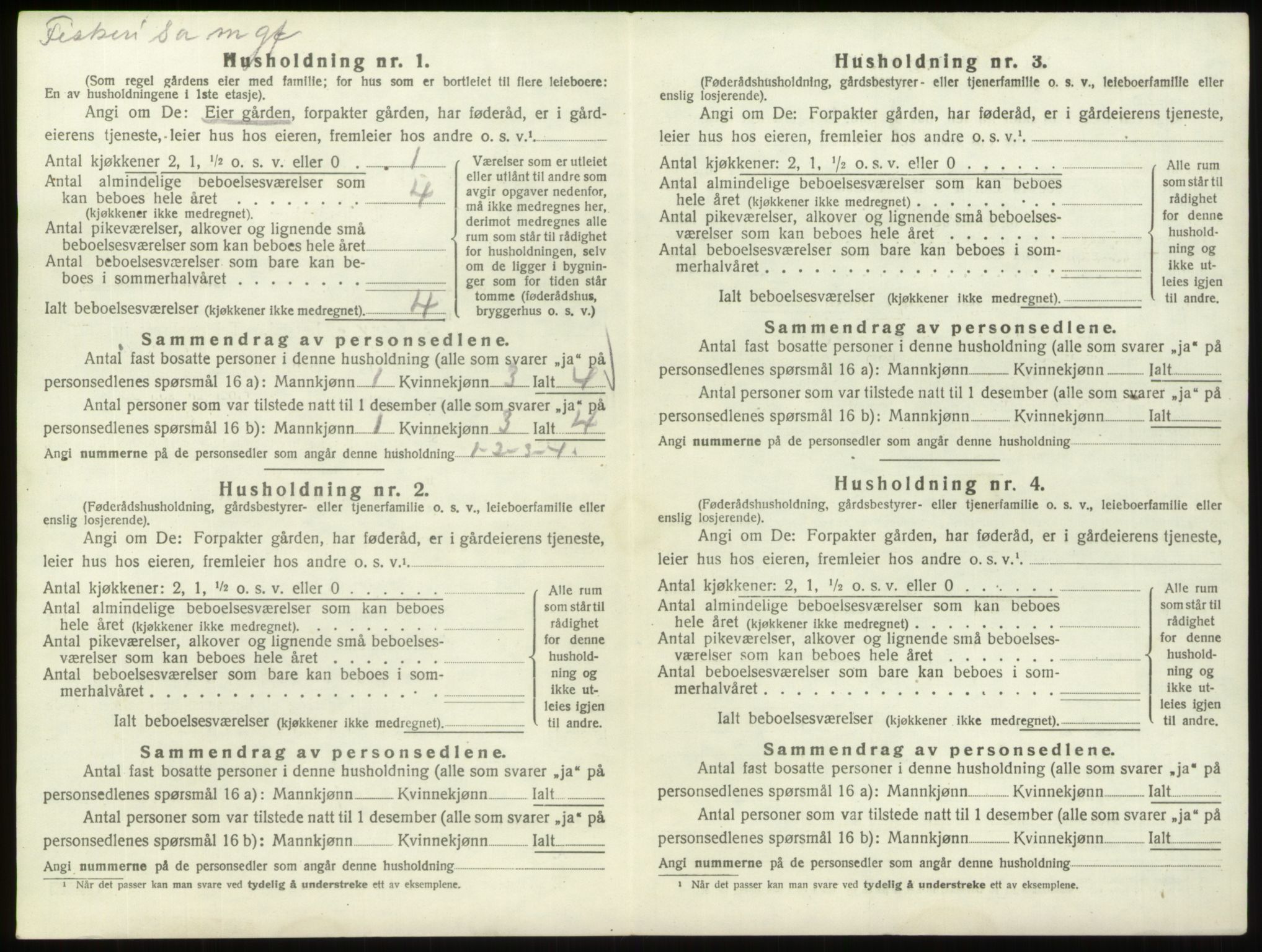 SAO, 1920 census for Hvaler, 1920, p. 554