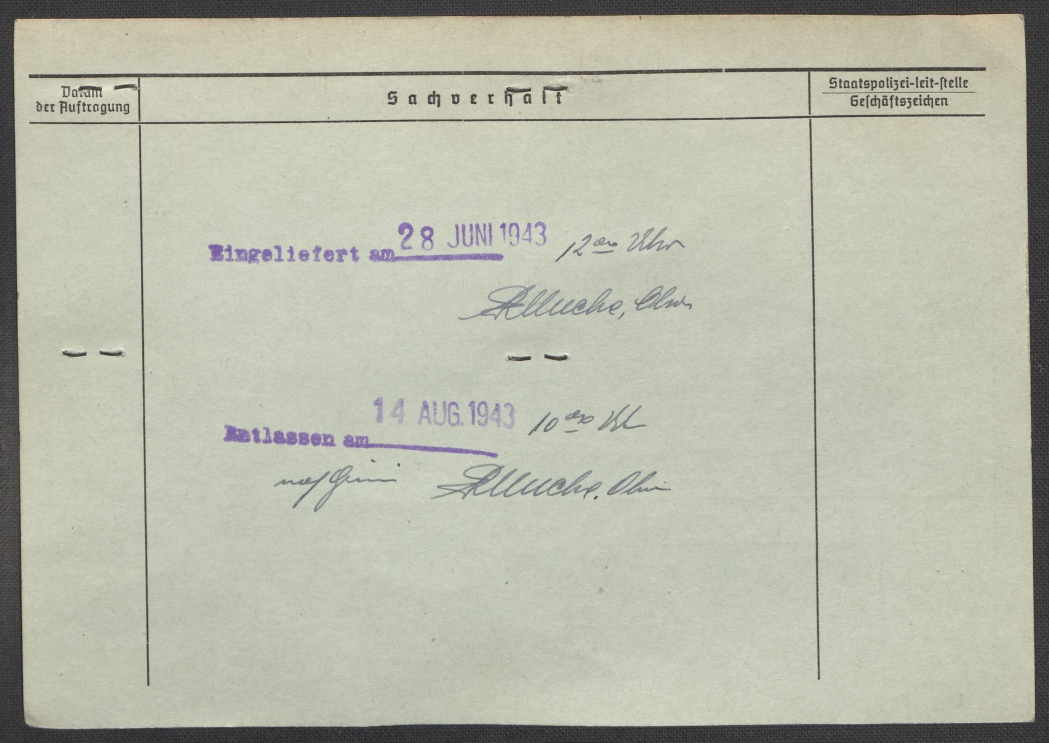 Befehlshaber der Sicherheitspolizei und des SD, AV/RA-RAFA-5969/E/Ea/Eaa/L0004: Register over norske fanger i Møllergata 19: Hal-Hæ, 1940-1945, p. 632