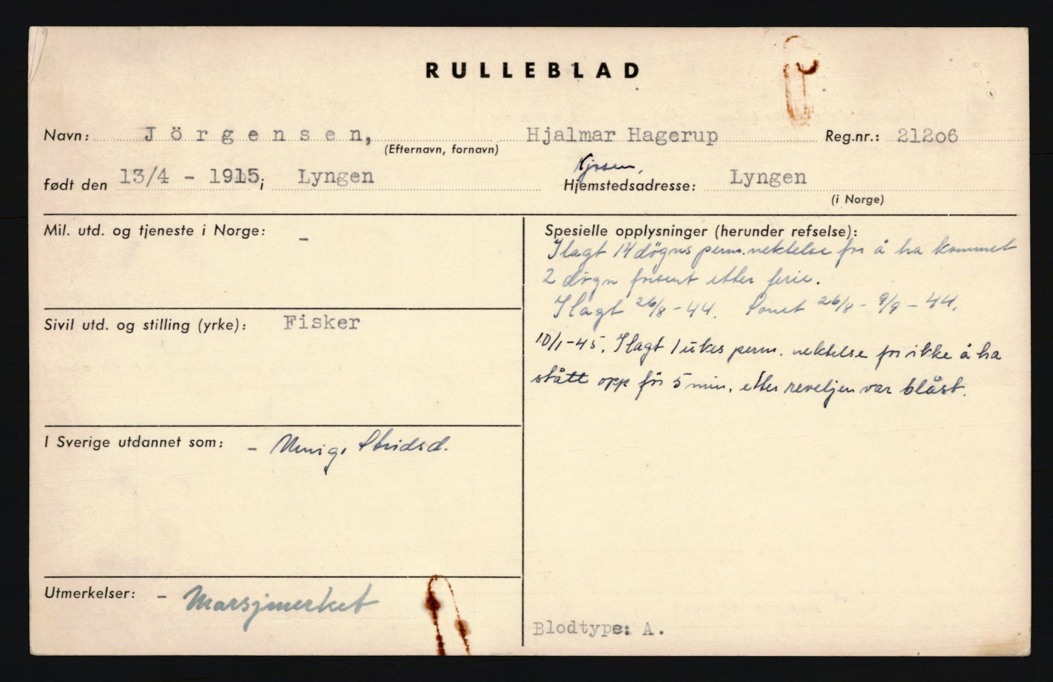 Forsvaret, Troms infanteriregiment nr. 16, AV/RA-RAFA-3146/P/Pa/L0020: Rulleblad for regimentets menige mannskaper, årsklasse 1936, 1936, p. 676