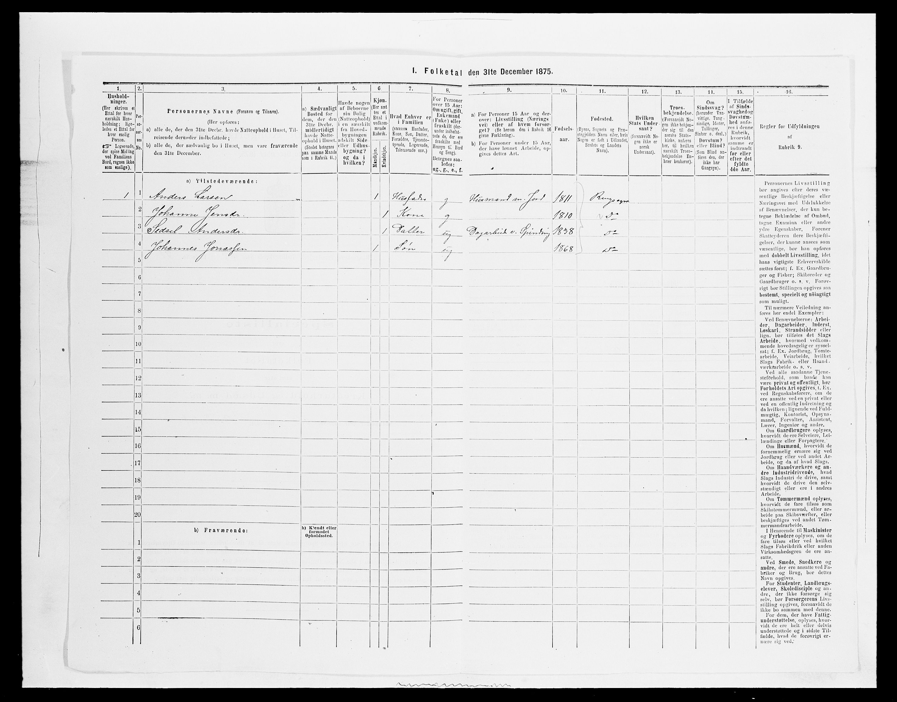 SAH, 1875 census for 0412P Ringsaker, 1875, p. 2670