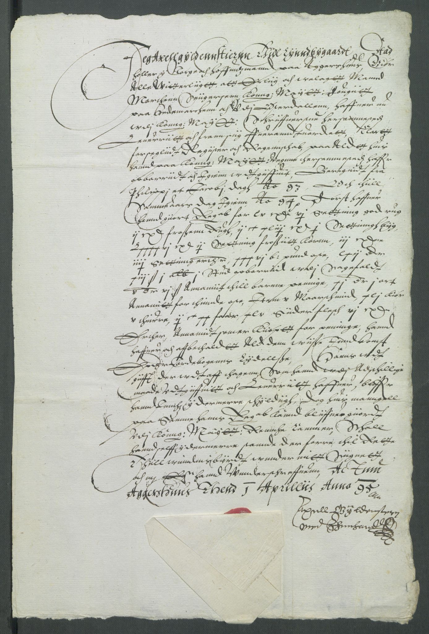 Riksarkivets diplomsamling, AV/RA-EA-5965/F02/L0099: Dokumenter, 1595, p. 24