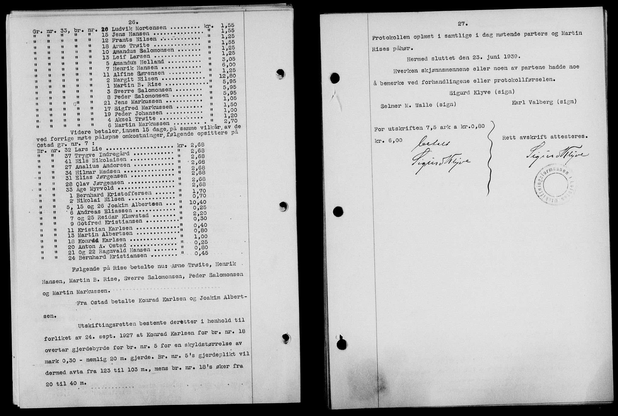 Lofoten sorenskriveri, SAT/A-0017/1/2/2C/L0007a: Mortgage book no. 7a, 1939-1940, Diary no: : 203/1940