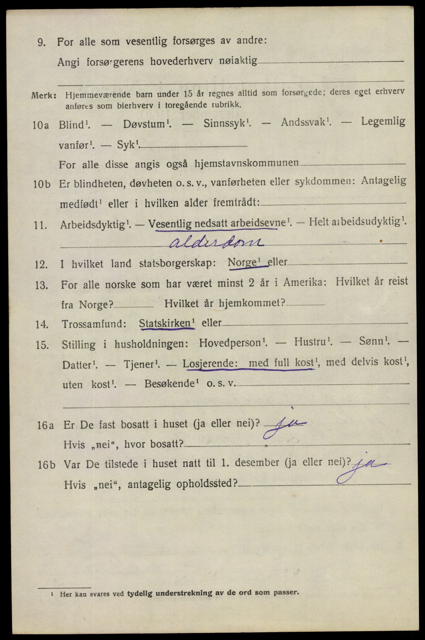 SAO, 1920 census for Mysen, 1920, p. 2670