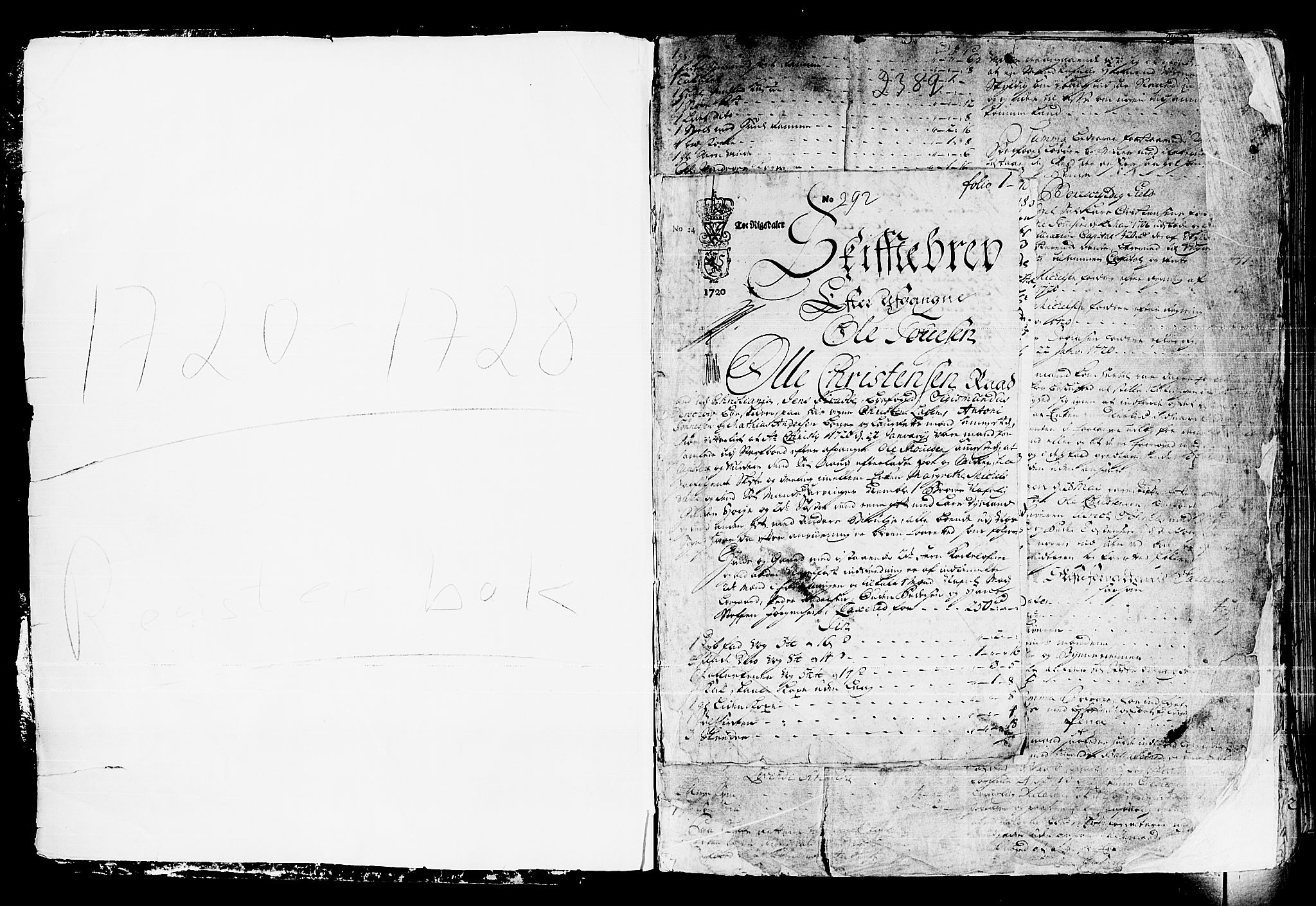 Oslo skifterett, SAO/A-10383/H/Ha/L0005: Skifteprotokoll, 1720-1728, p. 0b-1a