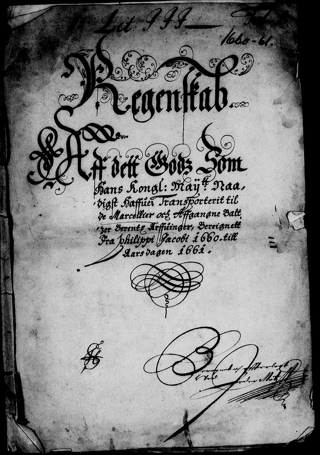 Rentekammeret inntil 1814, Reviderte regnskaper, Lensregnskaper, RA/EA-5023/R/Rb/Rba/L0259: Akershus len, 1660-1661