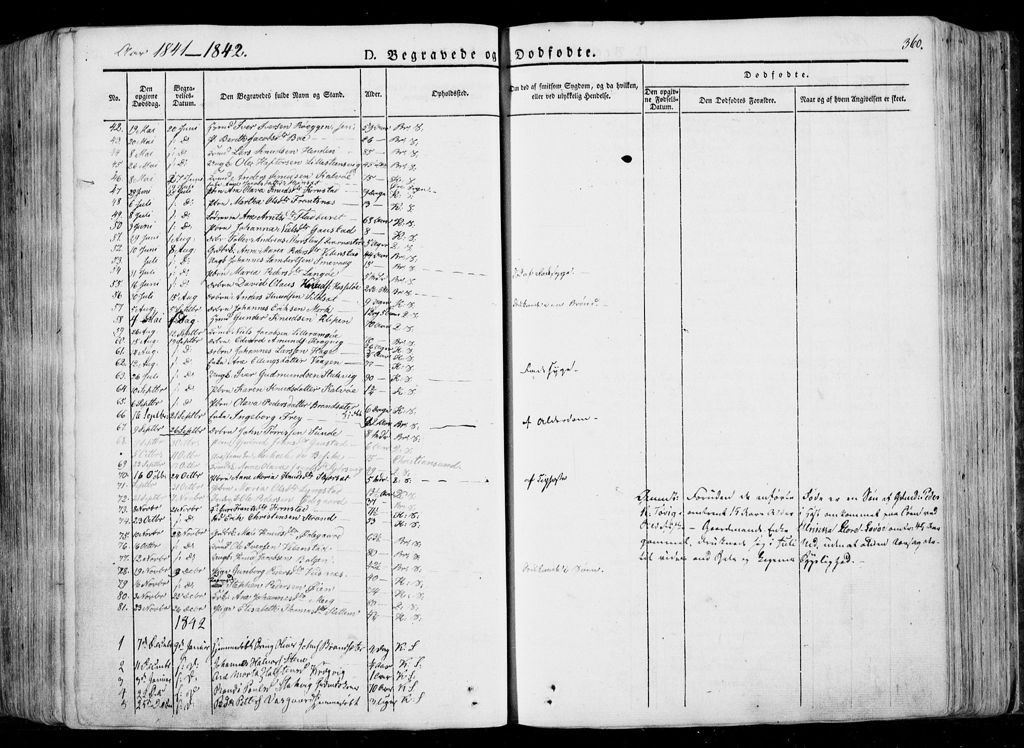 Ministerialprotokoller, klokkerbøker og fødselsregistre - Møre og Romsdal, SAT/A-1454/568/L0803: Parish register (official) no. 568A10, 1830-1853, p. 360