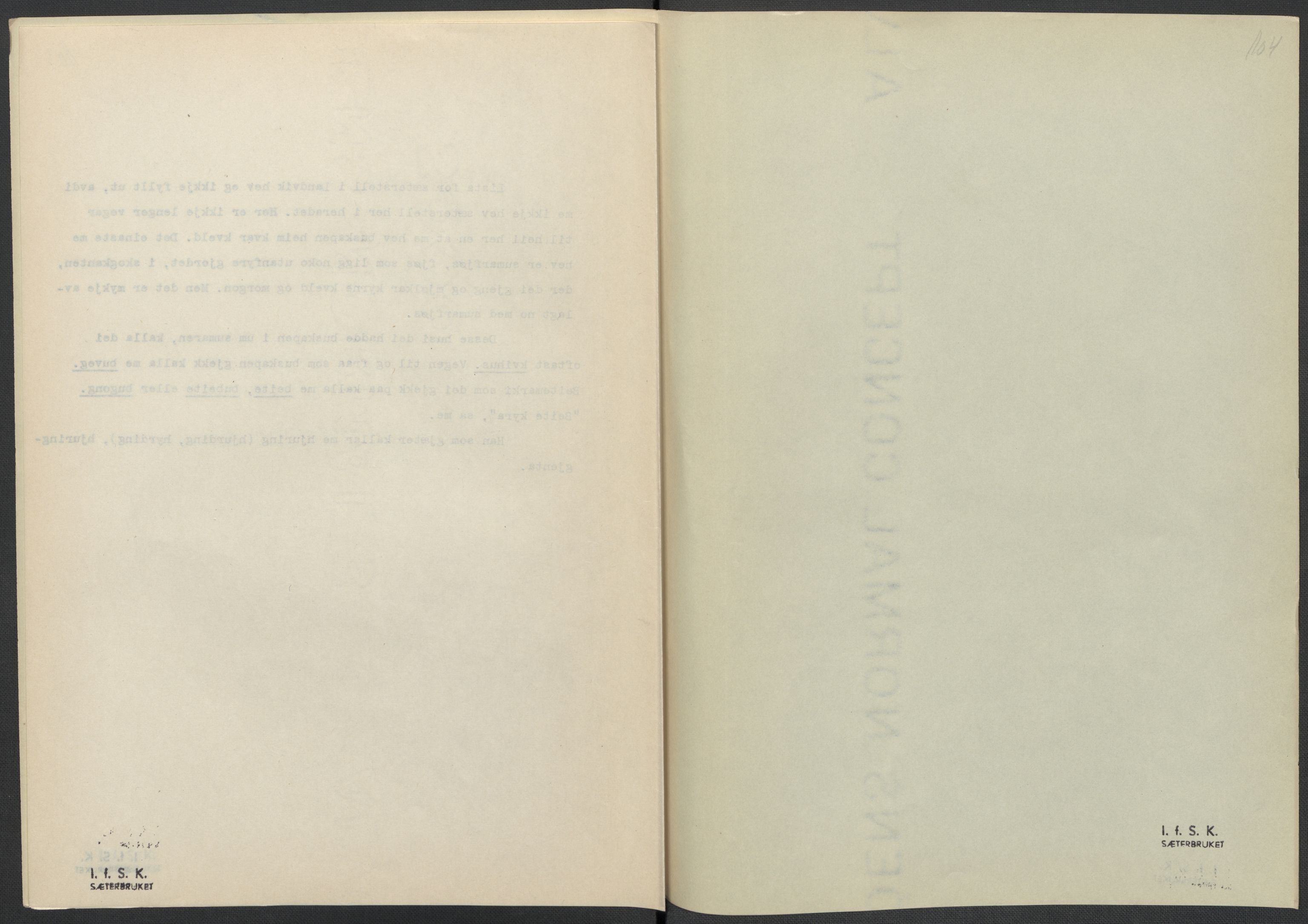 Instituttet for sammenlignende kulturforskning, RA/PA-0424/F/Fc/L0008/0001: Eske B8: / Aust-Agder (perm XIX), 1932-1938, p. 104