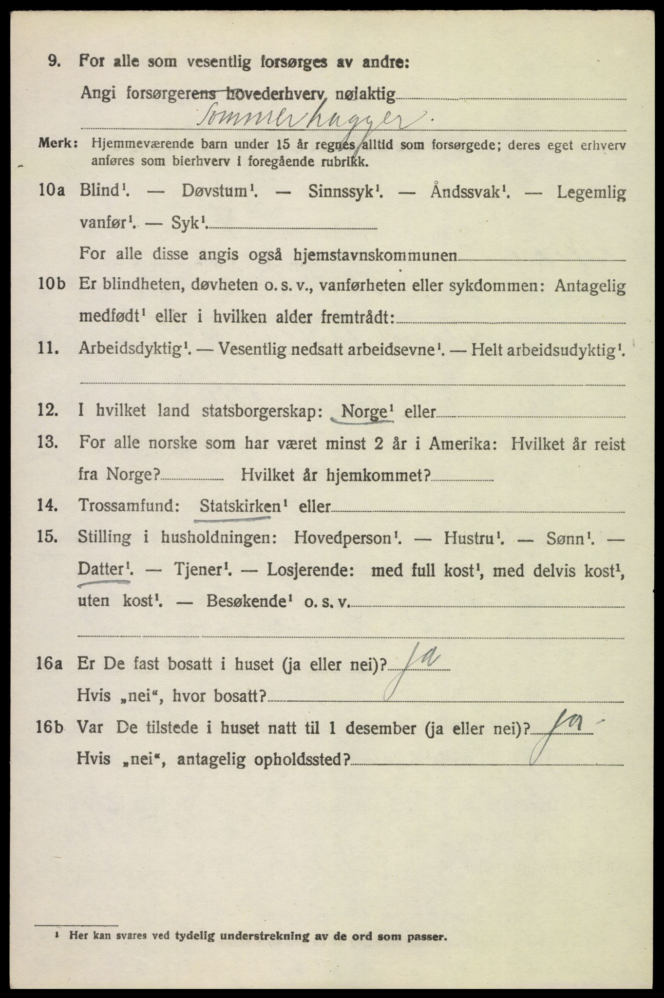 SAH, 1920 census for Nord-Fron, 1920, p. 5953