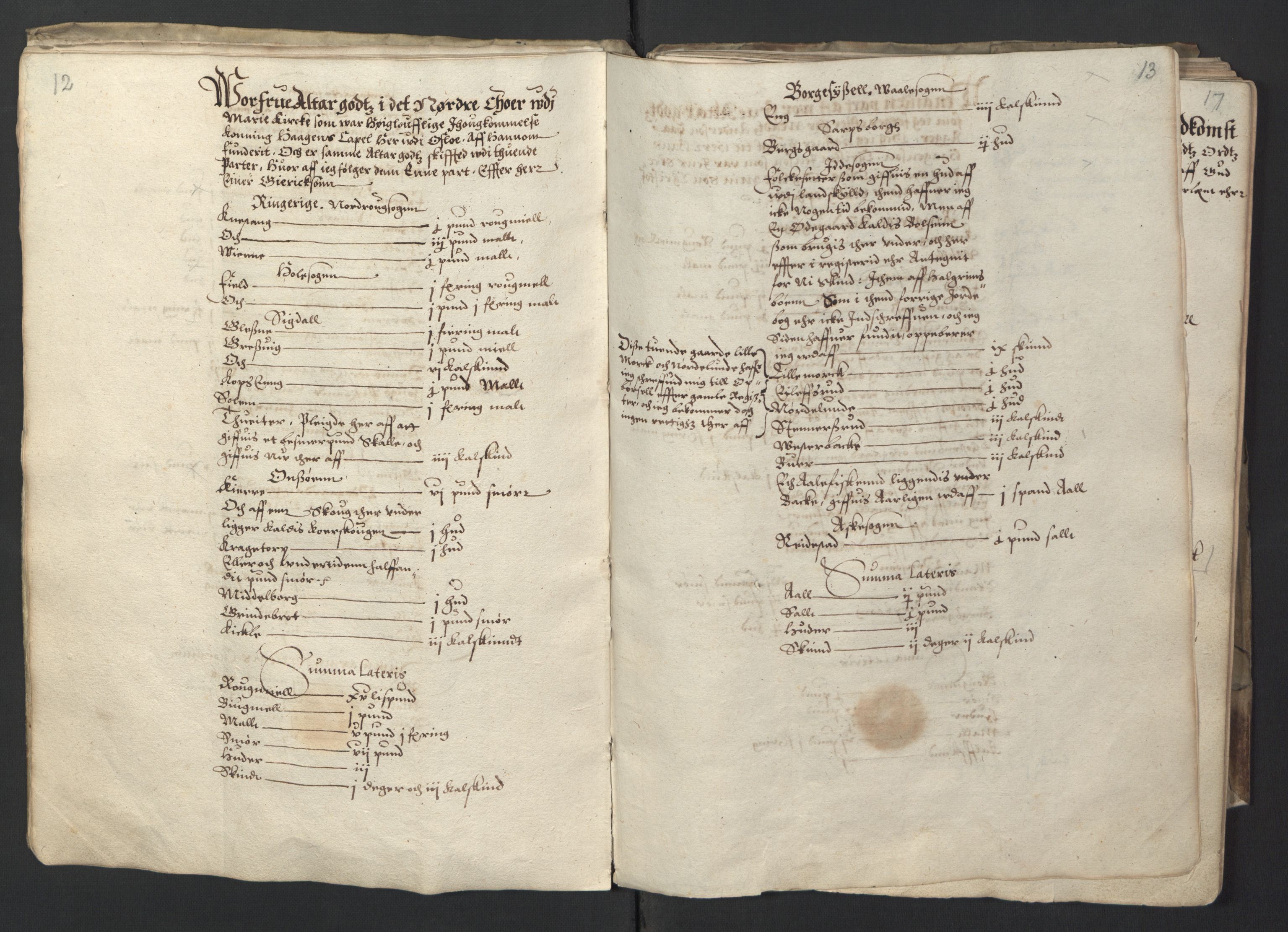 Stattholderembetet 1572-1771, AV/RA-EA-2870/Ek/L0001/0001: Jordebøker før 1624 og til utligning av garnisonsskatt 1624-1626: / Jordebok for Oslo kapitel, 1595, p. 10