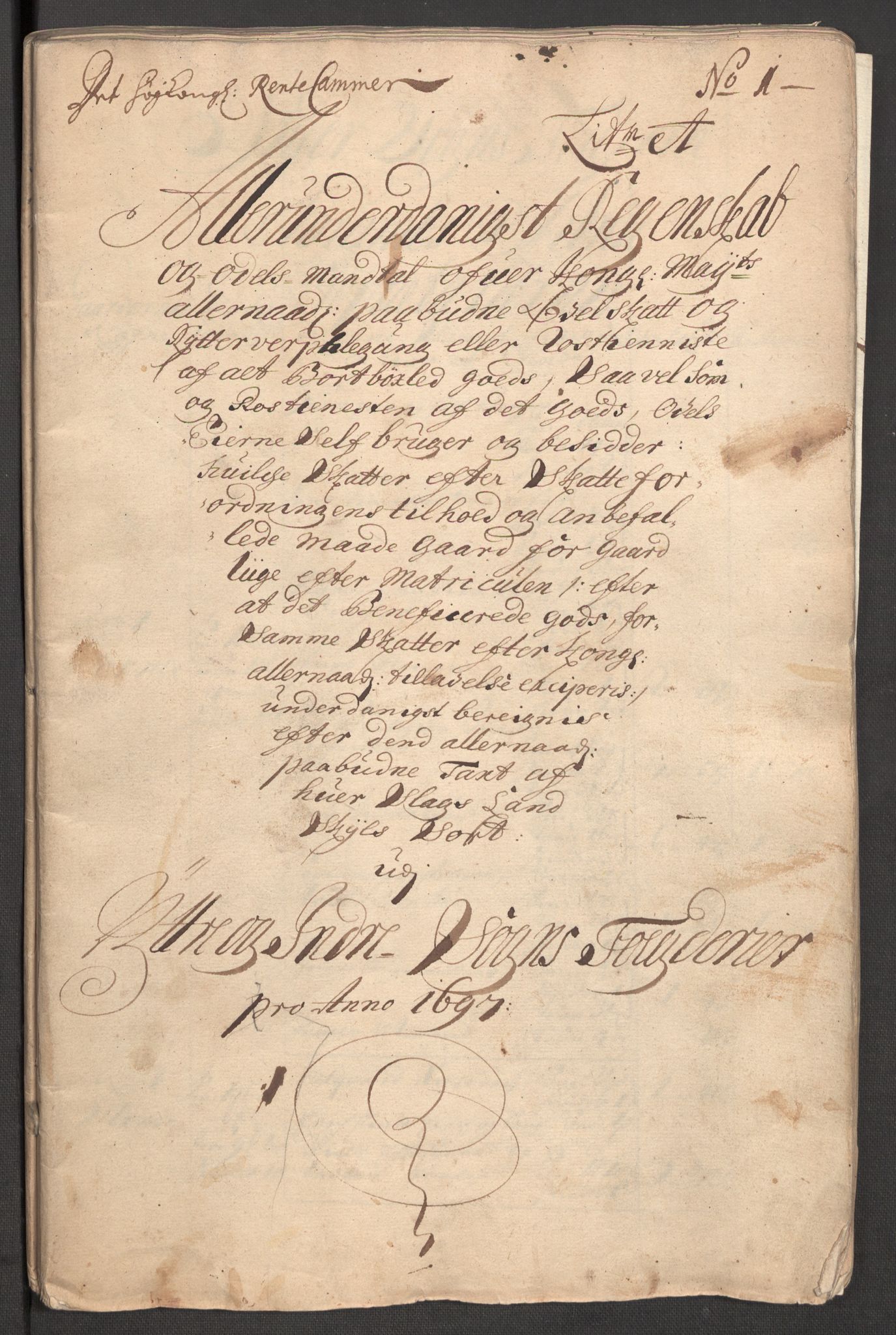 Rentekammeret inntil 1814, Reviderte regnskaper, Fogderegnskap, RA/EA-4092/R52/L3309: Fogderegnskap Sogn, 1696-1697, p. 284