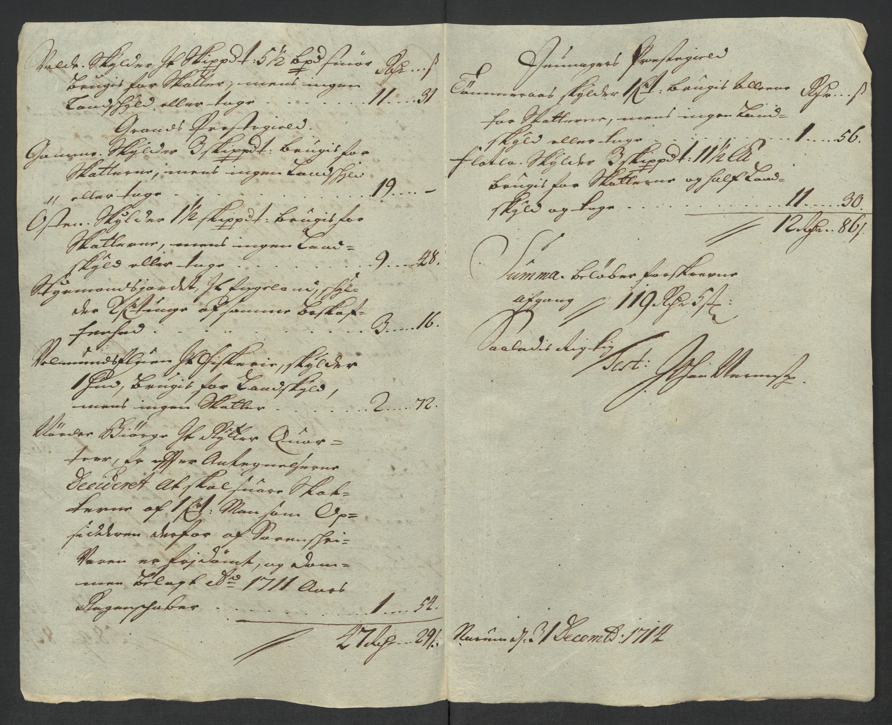 Rentekammeret inntil 1814, Reviderte regnskaper, Fogderegnskap, AV/RA-EA-4092/R18/L1313: Fogderegnskap Hadeland, Toten og Valdres, 1714, p. 182