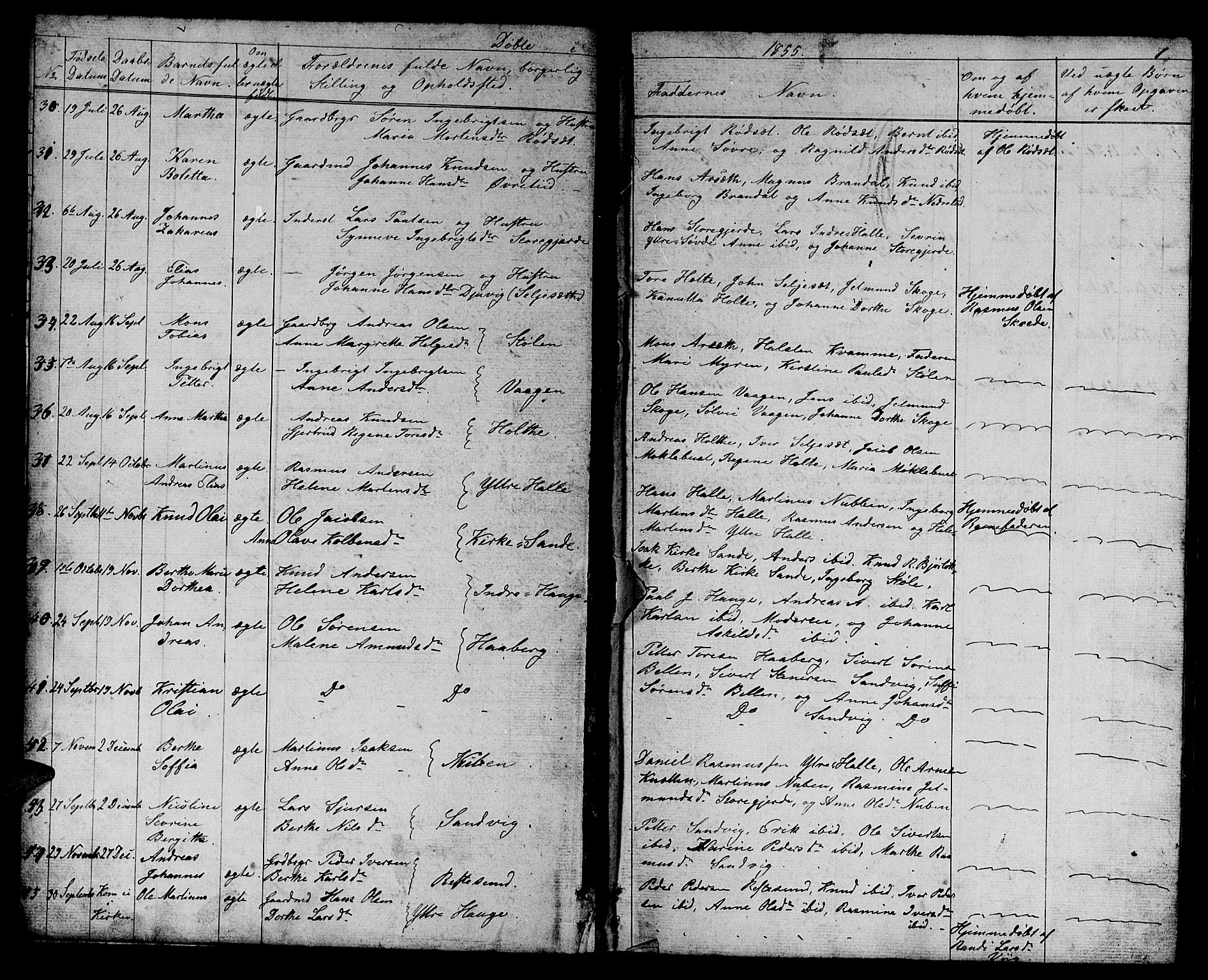 Ministerialprotokoller, klokkerbøker og fødselsregistre - Møre og Romsdal, AV/SAT-A-1454/503/L0047: Parish register (copy) no. 503C02, 1854-1884, p. 7