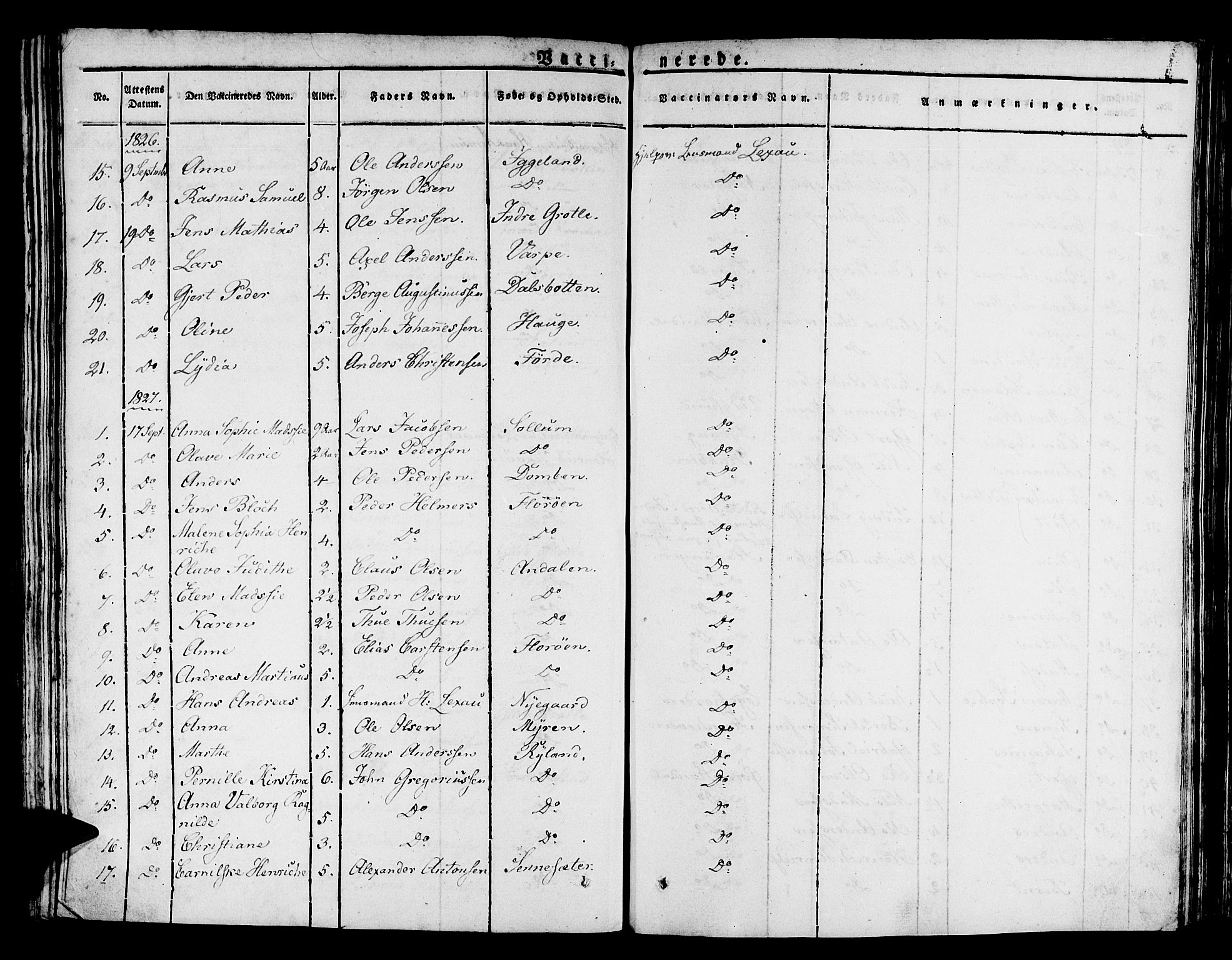 Kinn sokneprestembete, AV/SAB-A-80801/H/Haa/Haaa/L0004/0002: Parish register (official) no. A 4II, 1822-1840, p. 14