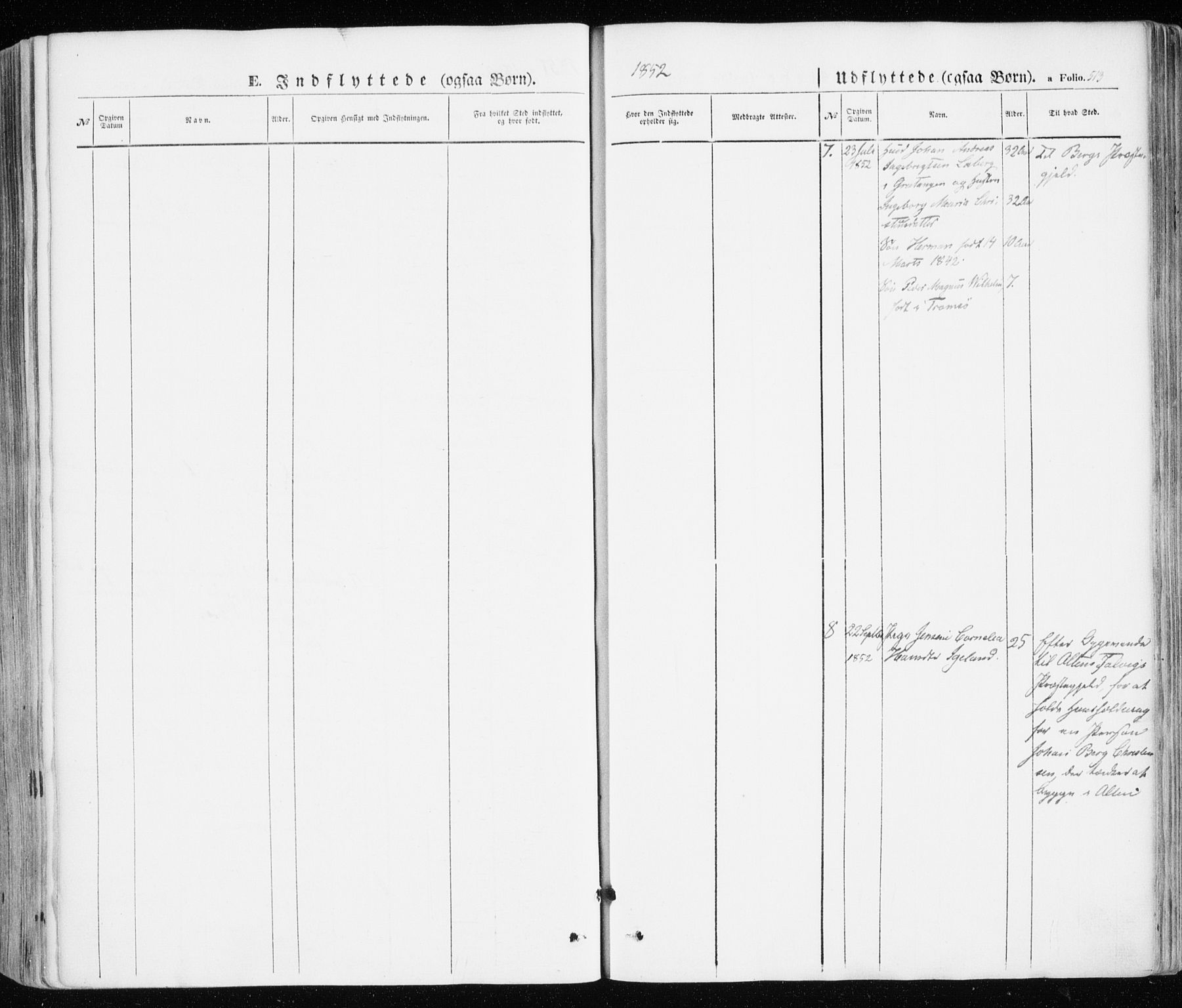 Ibestad sokneprestembete, SATØ/S-0077/H/Ha/Haa/L0008kirke: Parish register (official) no. 8, 1850-1859, p. 513