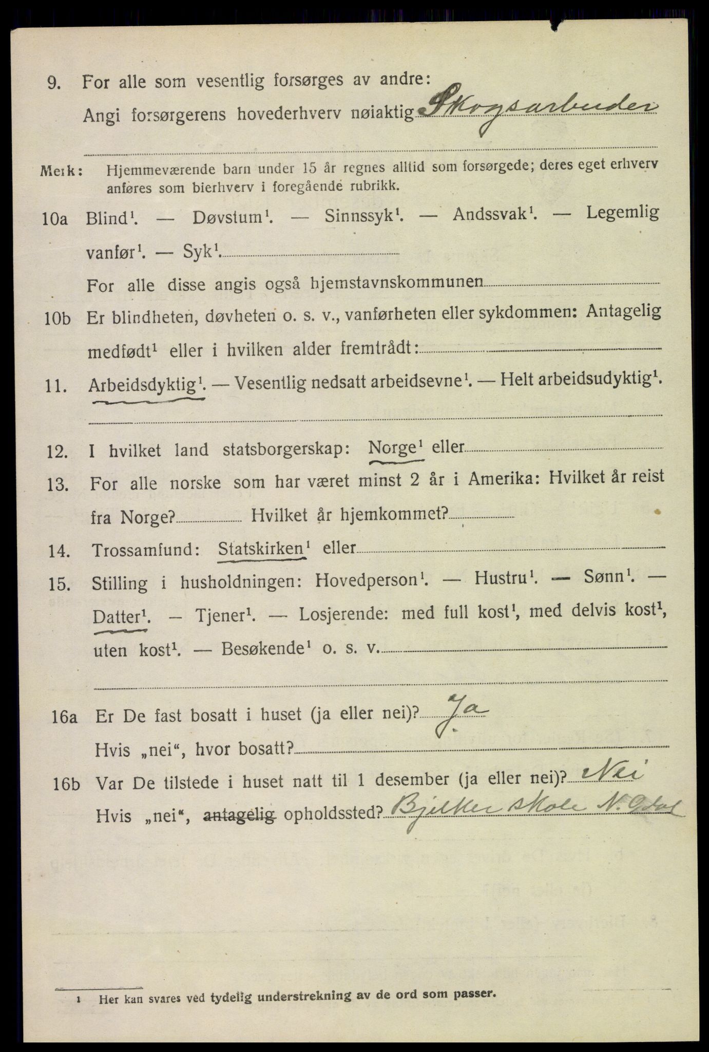 SAH, 1920 census for Nord-Odal, 1920, p. 1806