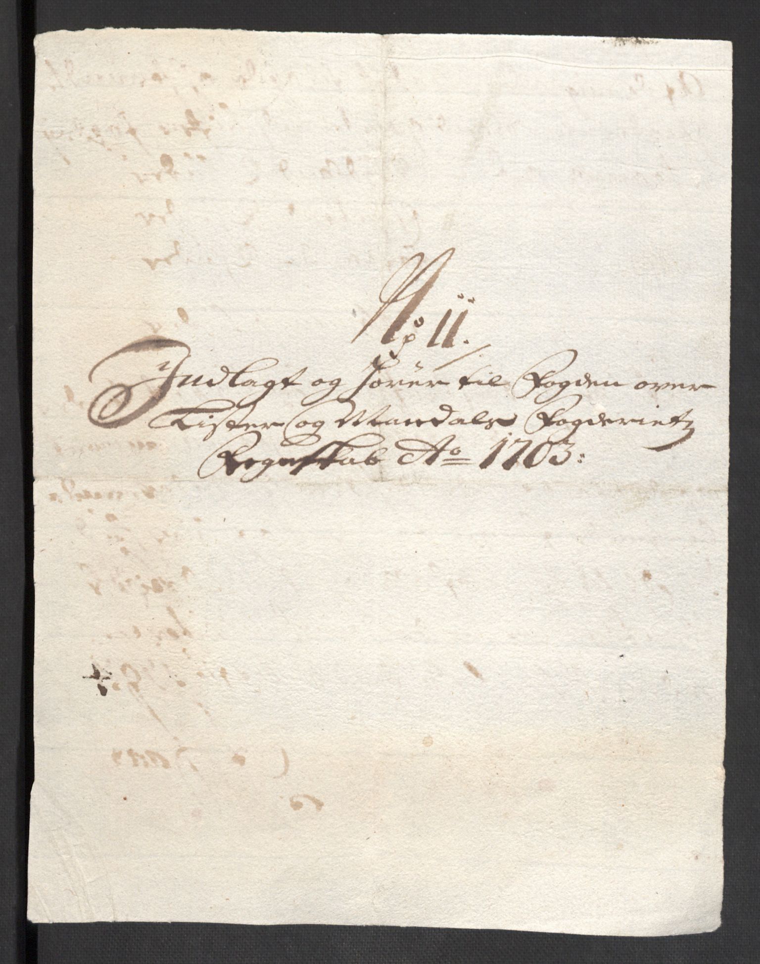 Rentekammeret inntil 1814, Reviderte regnskaper, Fogderegnskap, AV/RA-EA-4092/R43/L2550: Fogderegnskap Lista og Mandal, 1703-1704, p. 81