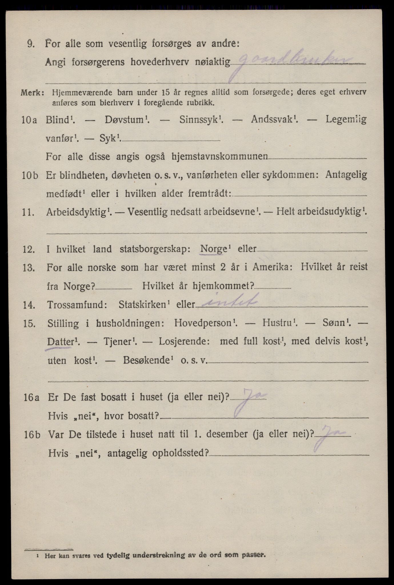 SAST, 1920 census for Hetland, 1920, p. 25104