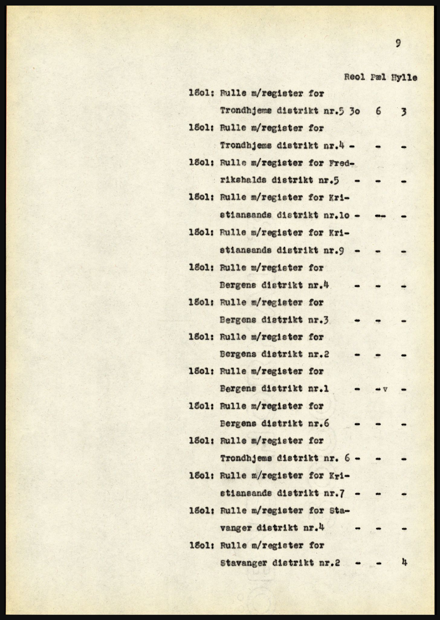 Riksarkivet, Seksjon for eldre arkiv og spesialsamlinger, AV/RA-EA-6797/H/Ha, 1953, p. 9